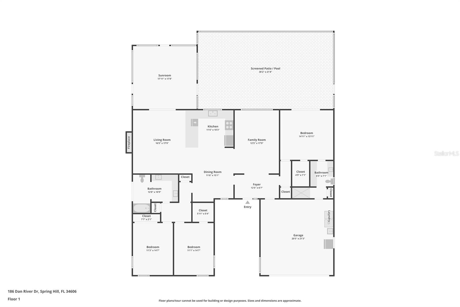 186 DAN RIVER DR, SPRING HILL, FL, 34606