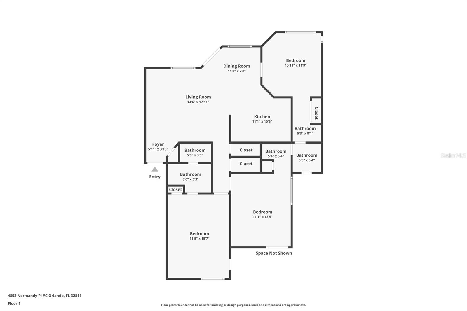 4852 NORMANDY PL #101, ORLANDO, FL, 32811