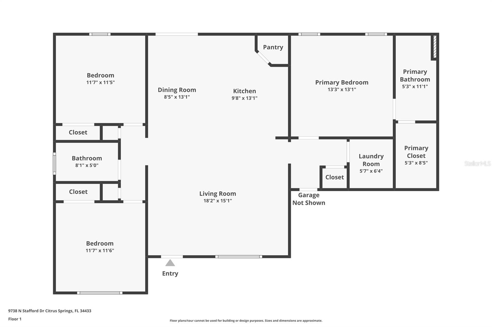 9738 N STAFFORD DR, CITRUS SPRINGS, FL, 34433