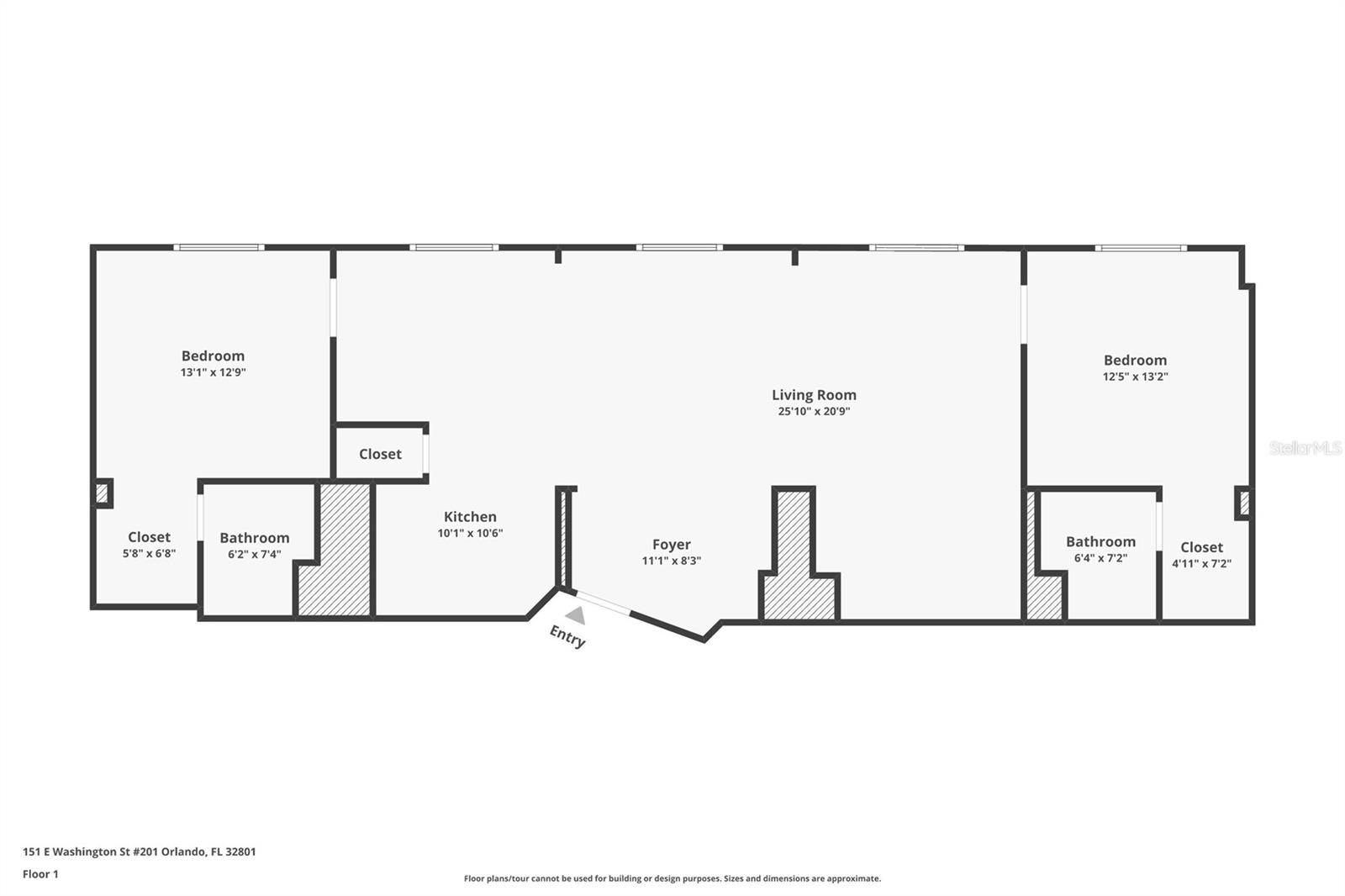 151 E WASHINGTON ST #201, ORLANDO, FL, 32801