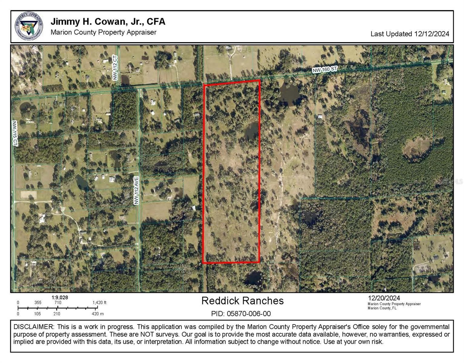 TBD NW 160TH STREET, REDDICK, FL, 32686
