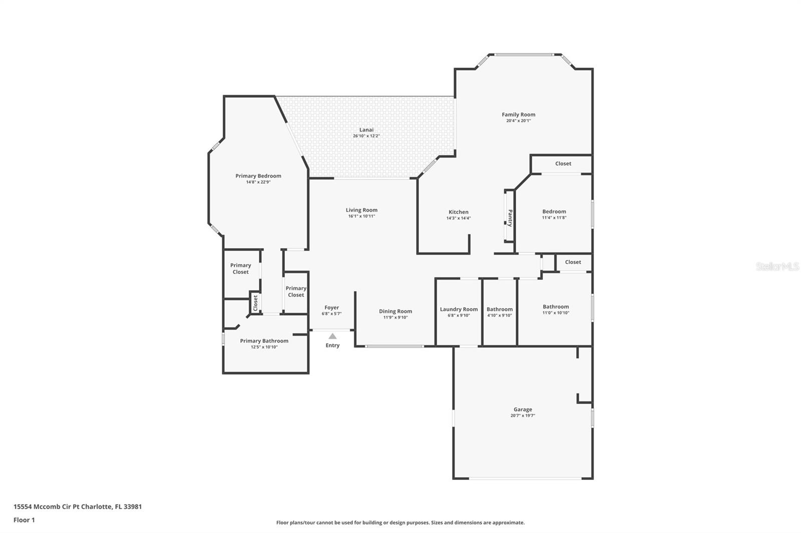 15554 MCCOMB CIR, PORT CHARLOTTE, FL, 33981