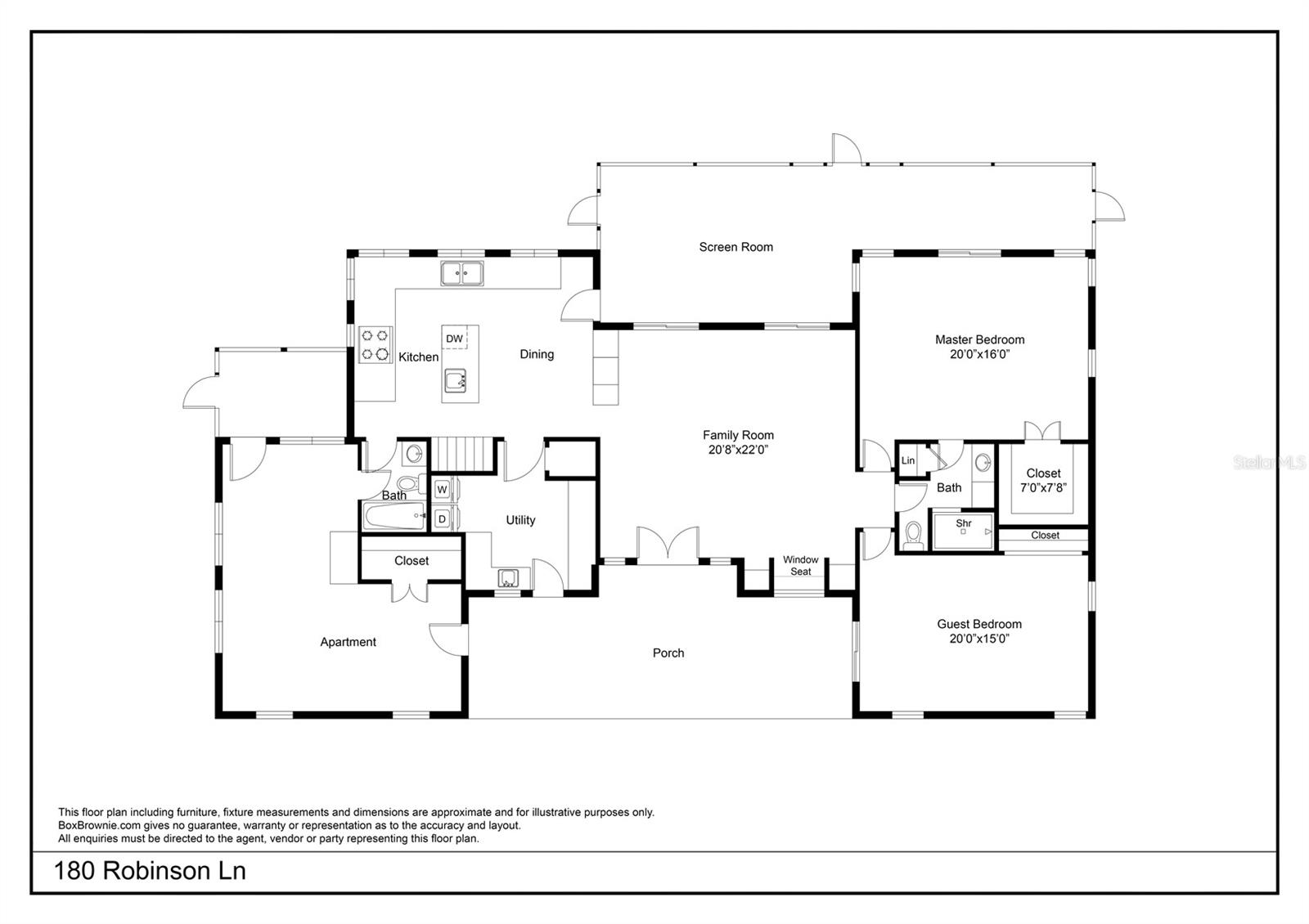 180 ROBINSON LN, SEVILLE, FL, 32190