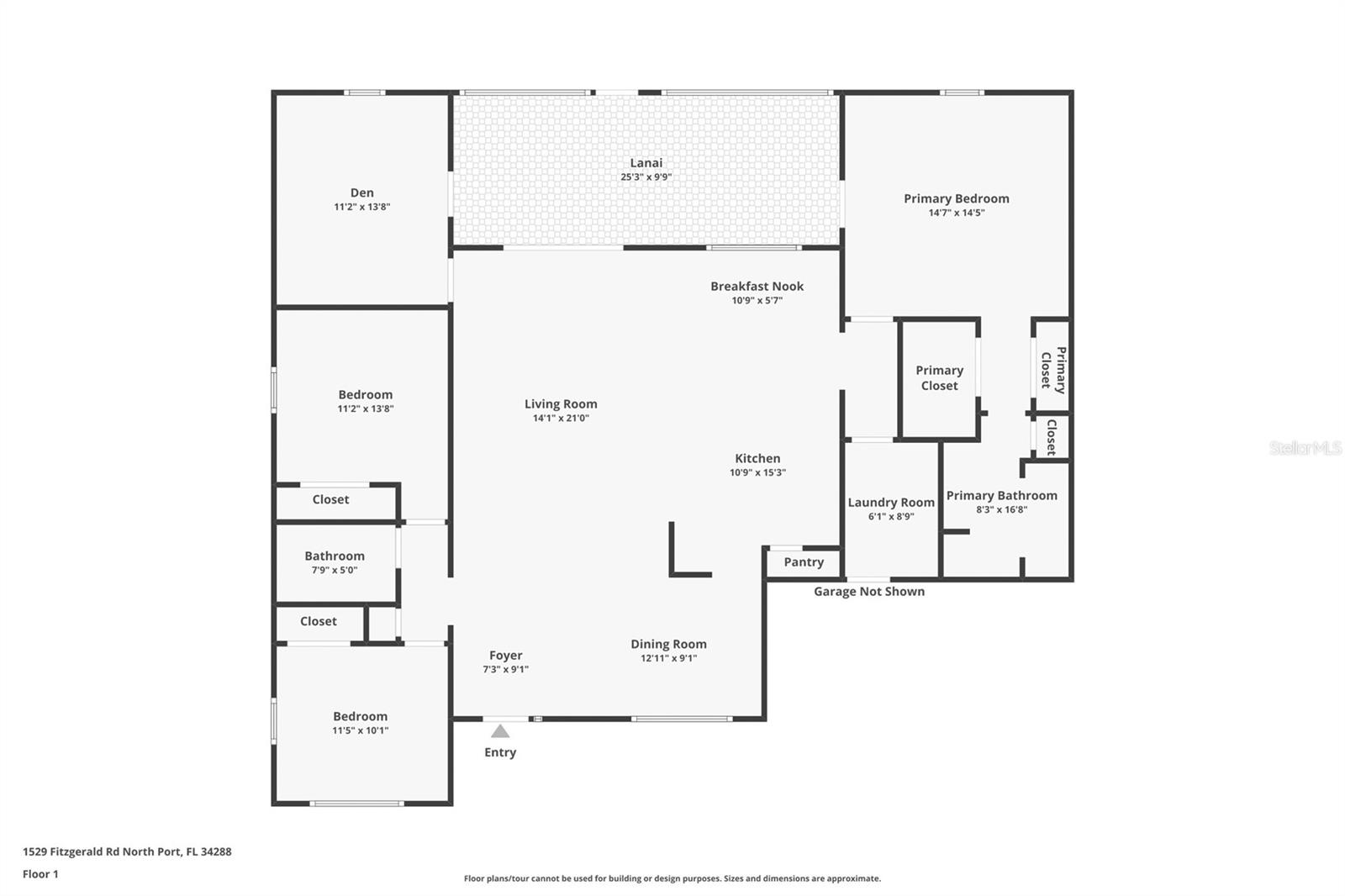 1529 FITZGERALD RD, NORTH PORT, FL, 34288