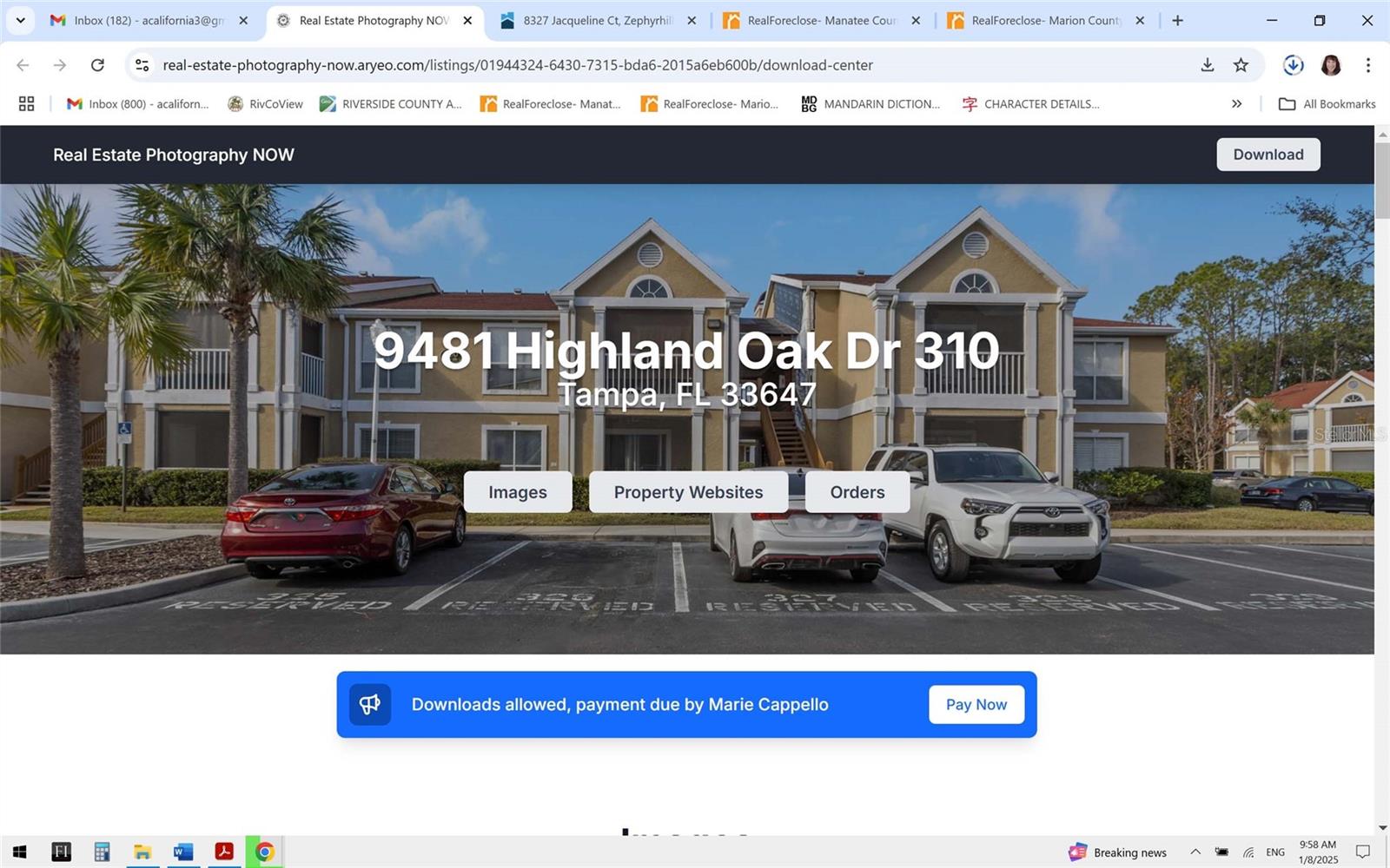9481 HIGHLAND OAK DR #310, TAMPA, FL, 33647