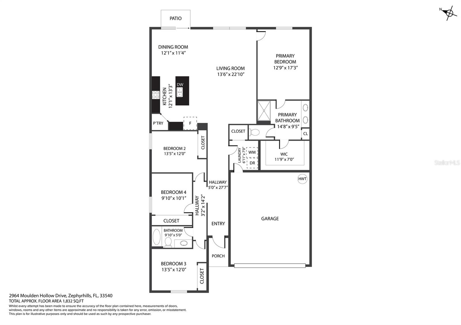 2964 MOULDEN HOLLOW DR, ZEPHYRHILLS, FL, 33540