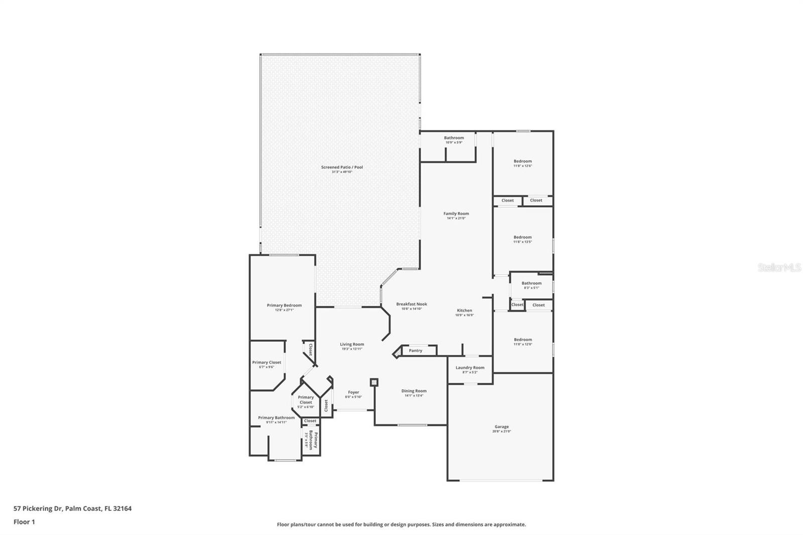 57 PICKERING DR, PALM COAST, FL, 32164