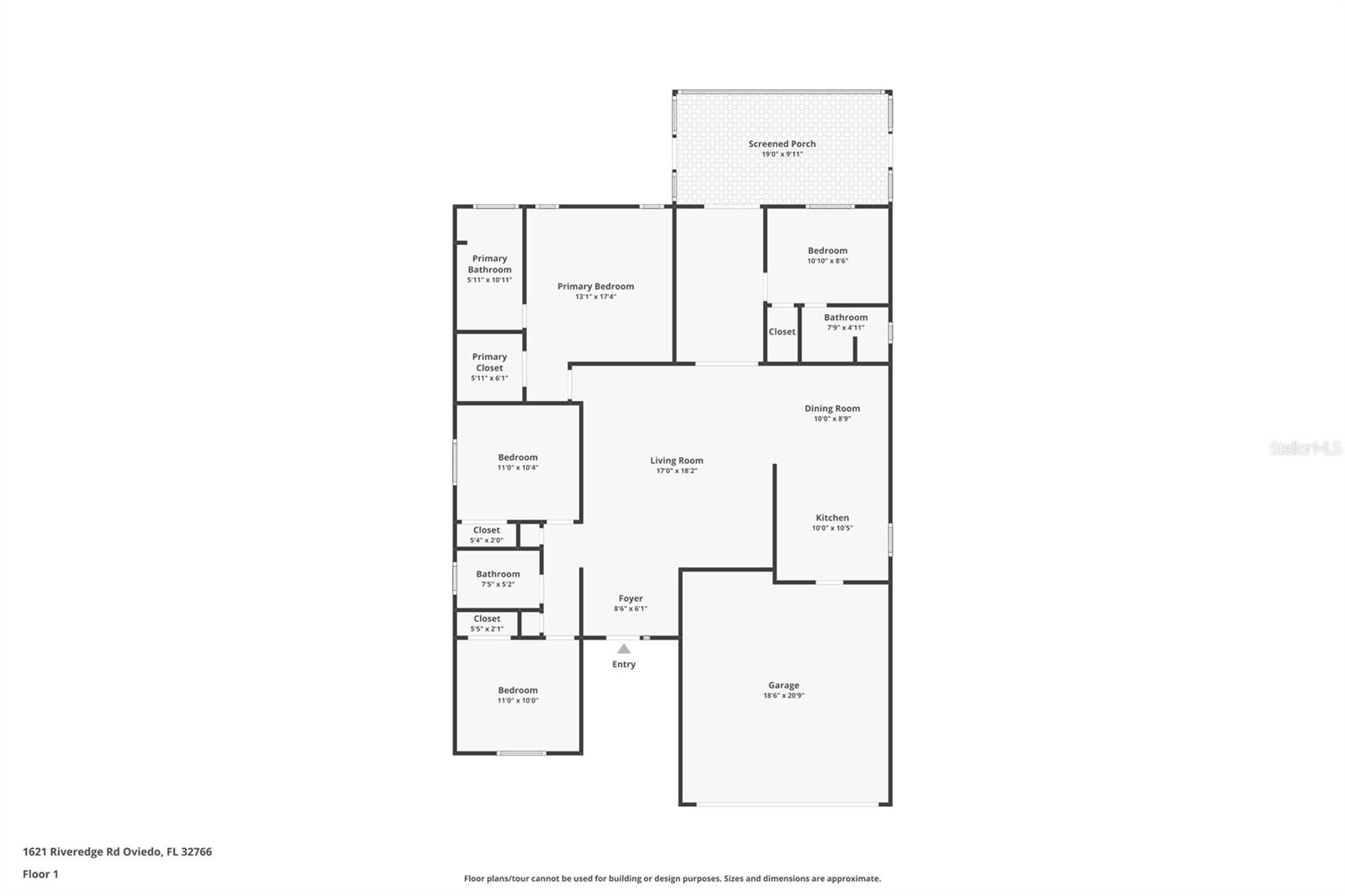 1621 RIVEREDGE RD, OVIEDO, FL, 32766