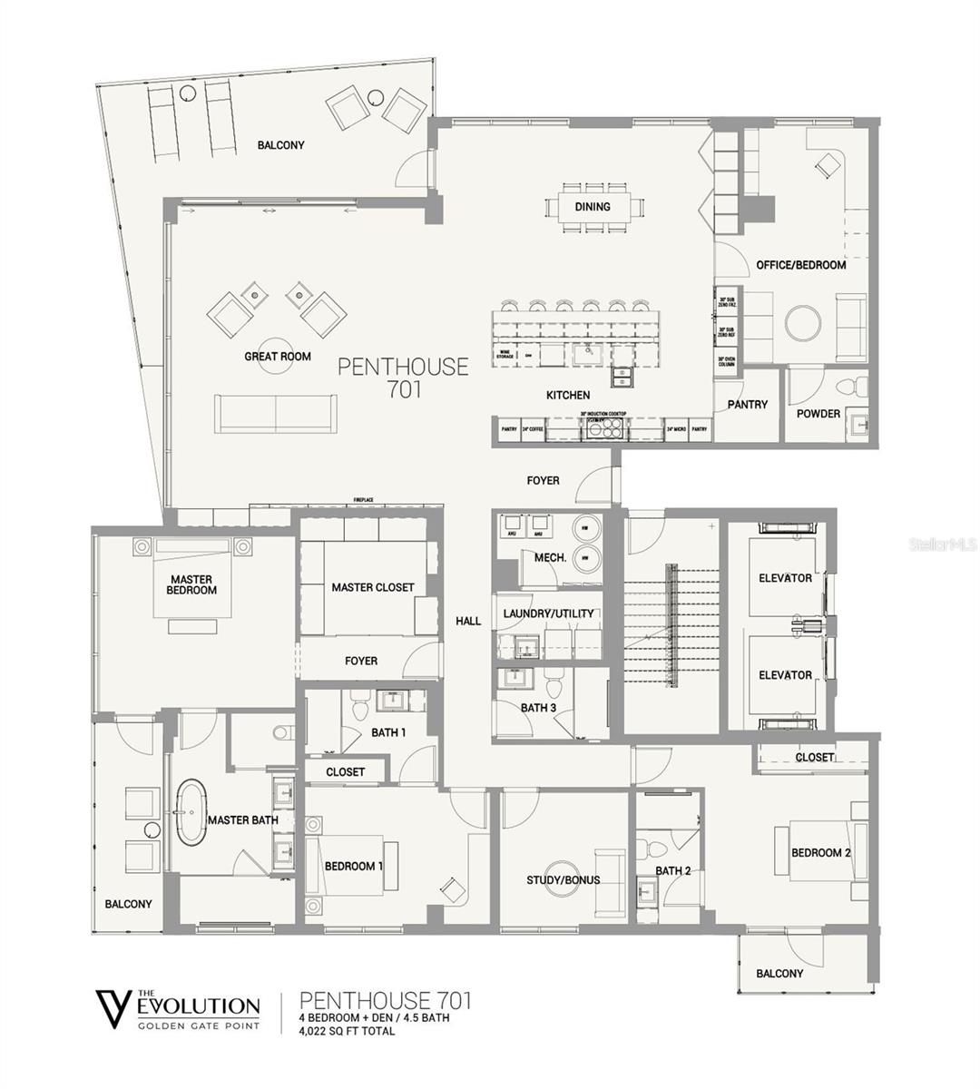 111 GOLDEN GATE PT #701PH, SARASOTA, FL, 34236