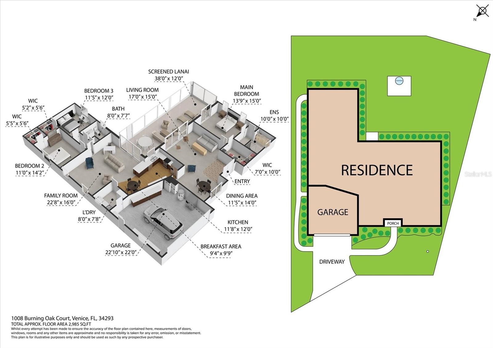 1008 BURNING OAK CT, VENICE, FL, 34293