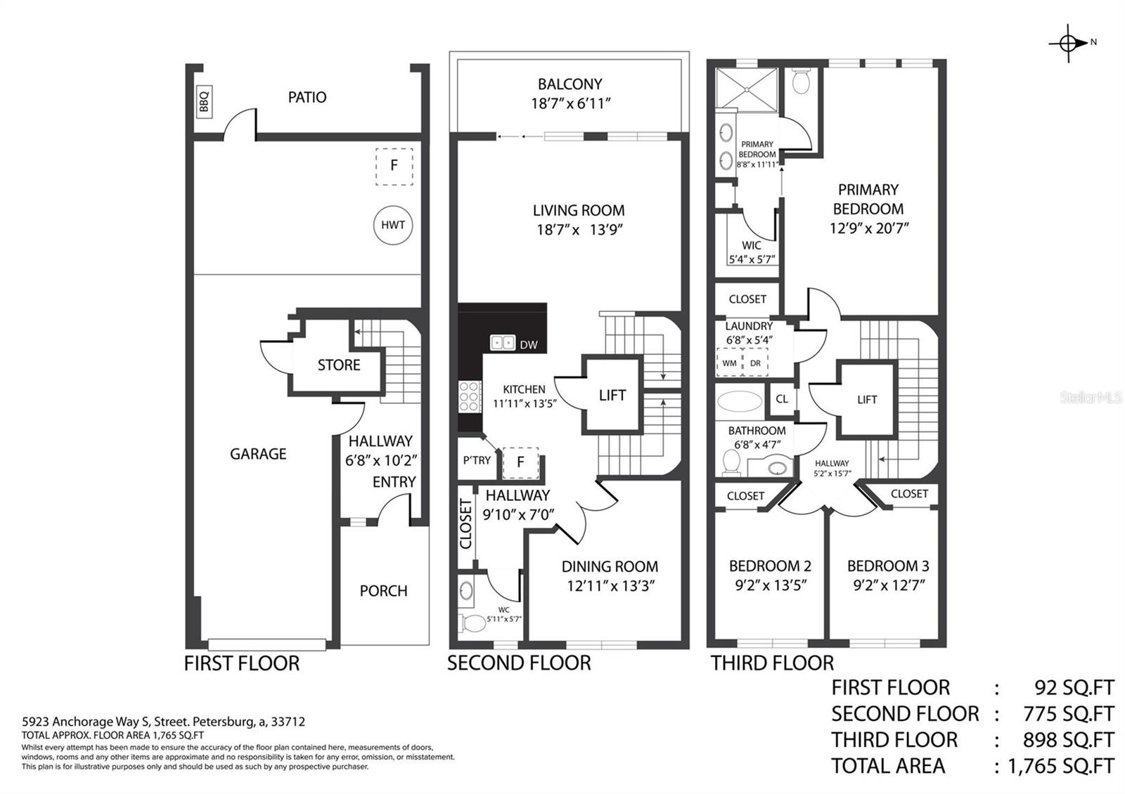 5923 ANCHORAGE WAY S, ST PETERSBURG, FL, 33712