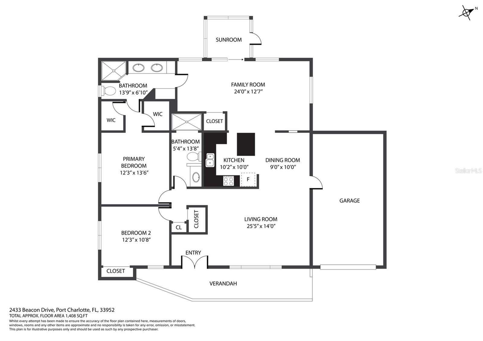 2433 BEACON DR, PORT CHARLOTTE, FL, 33952