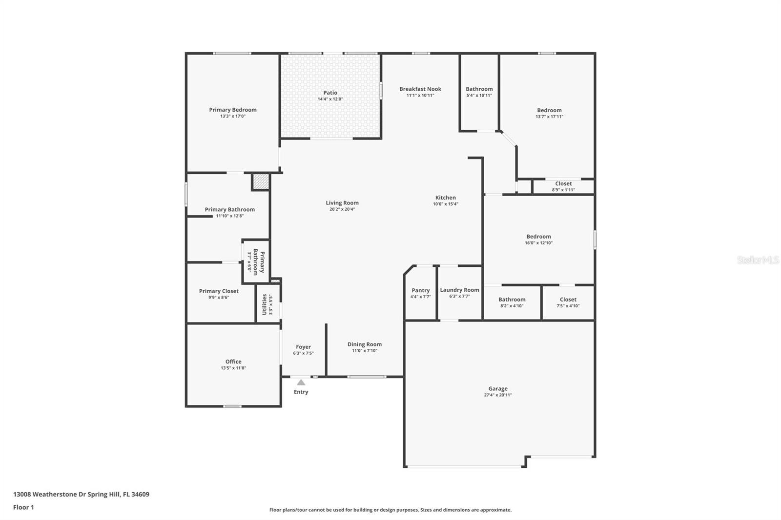 13008 WEATHERSTONE DR, SPRING HILL, FL, 34609