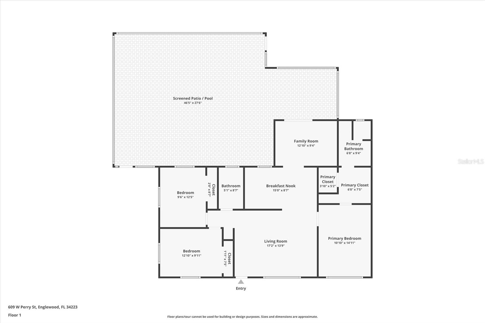 609 W PERRY ST, ENGLEWOOD, FL, 34223