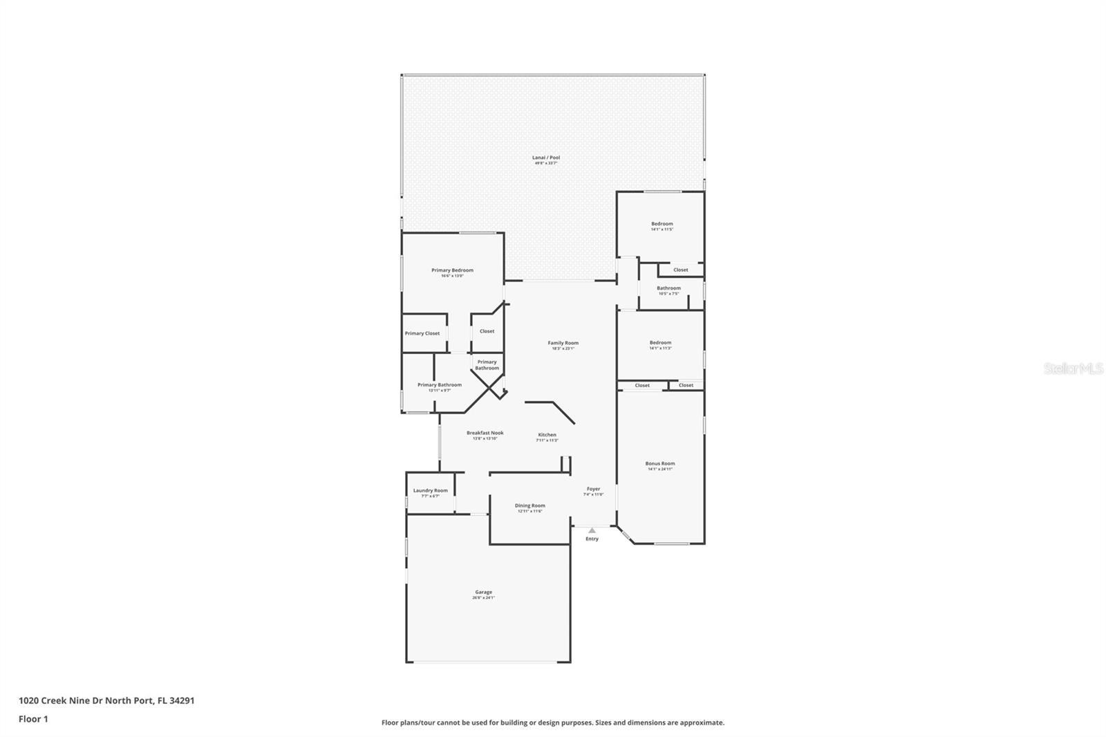 1020 CREEK NINE DR, NORTH PORT, FL, 34291