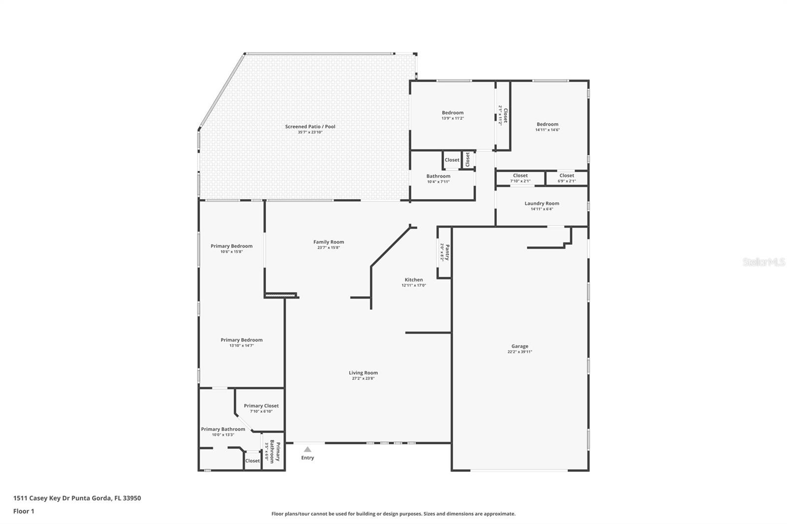 1511 CASEY KEY DR, PUNTA GORDA, FL, 33950