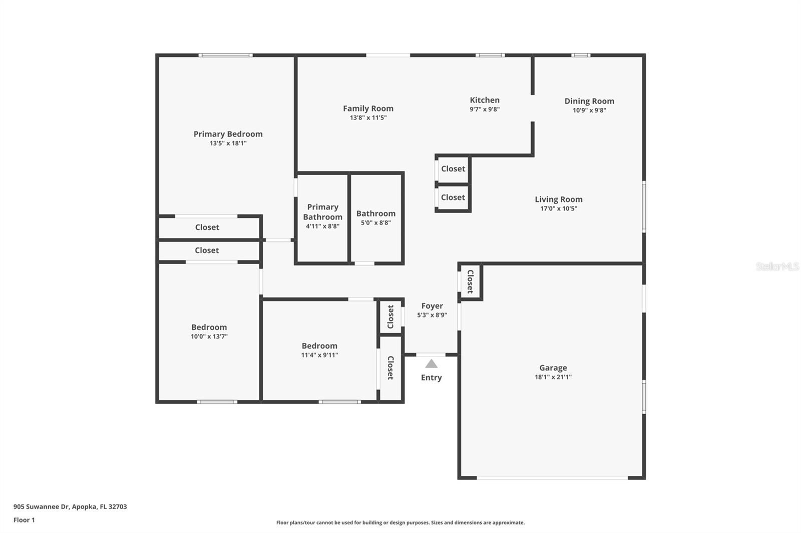 905 SUWANNEE DR, APOPKA, FL, 32703