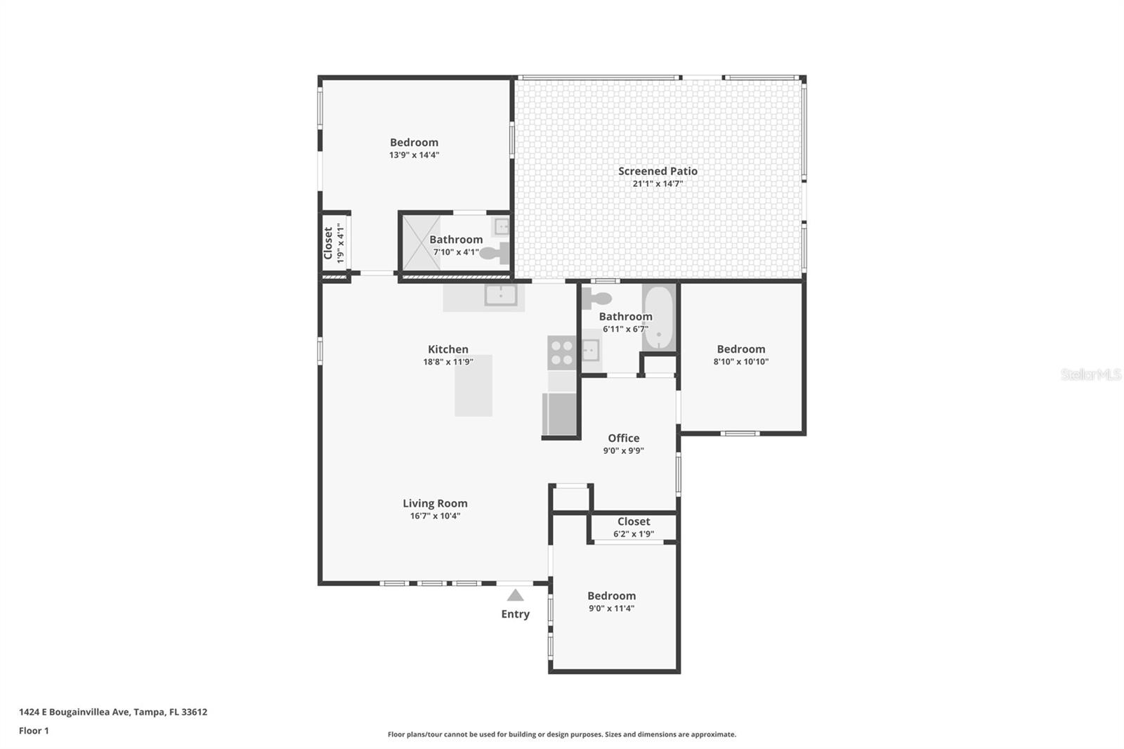 1424 E BOUGAINVILLEA AVE, TAMPA, FL, 33612