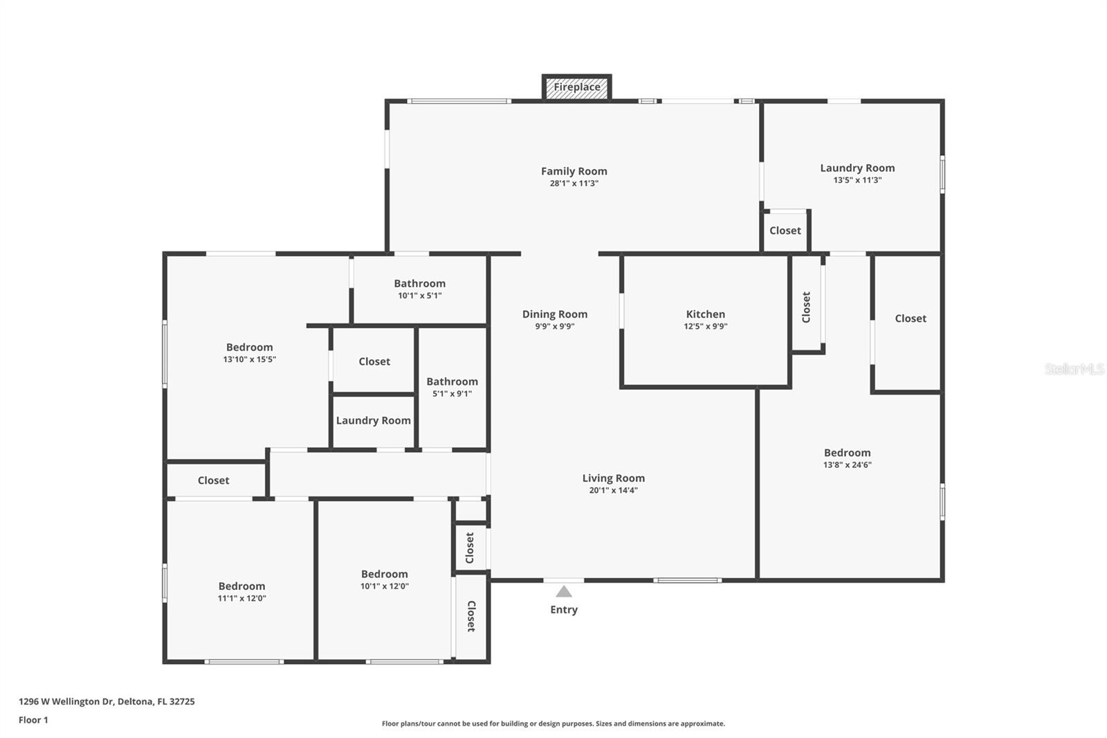 1296 W WELLINGTON DR, DELTONA, FL, 32725