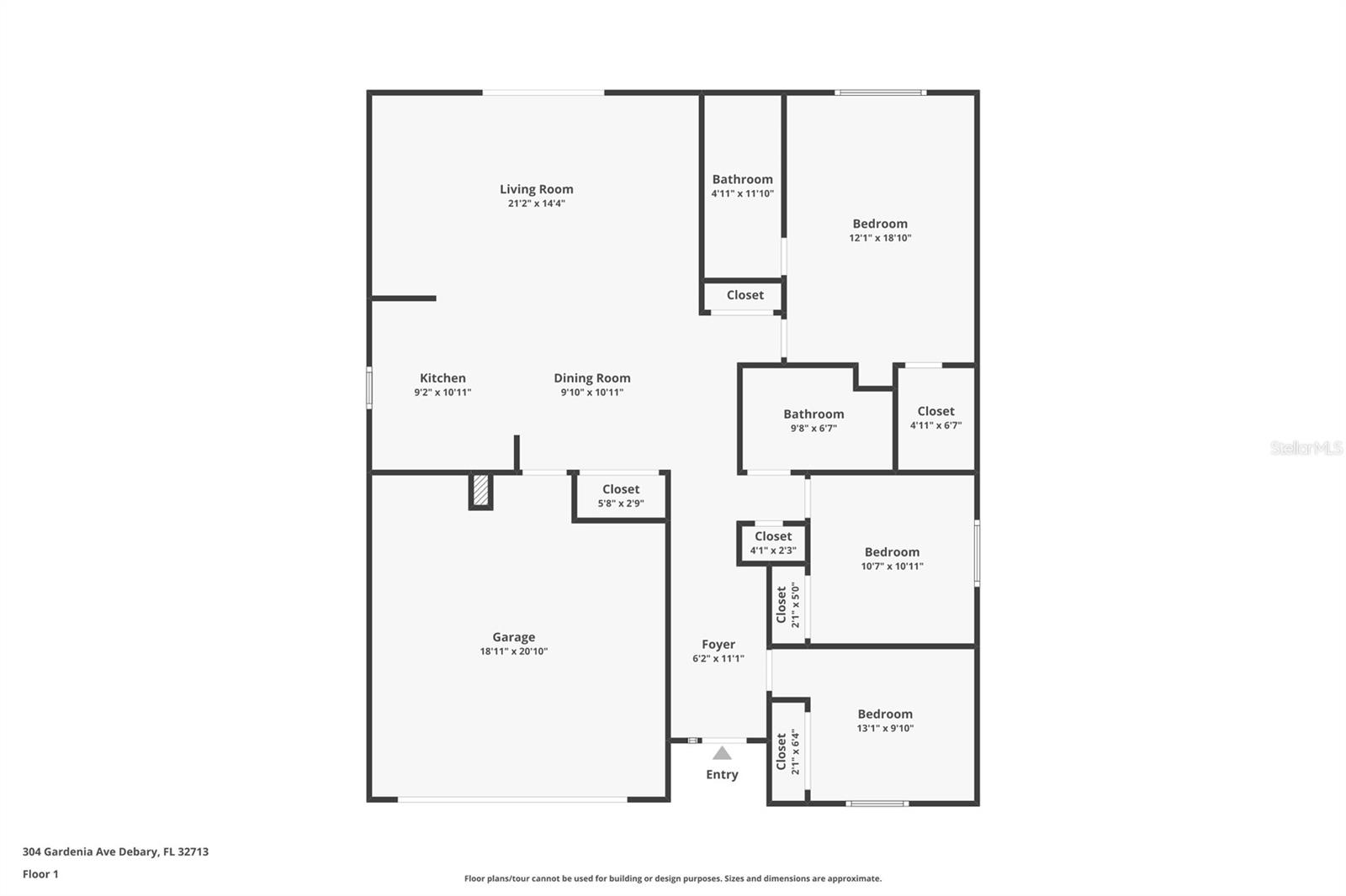 304 GARDENIA AVE, DEBARY, FL, 32713