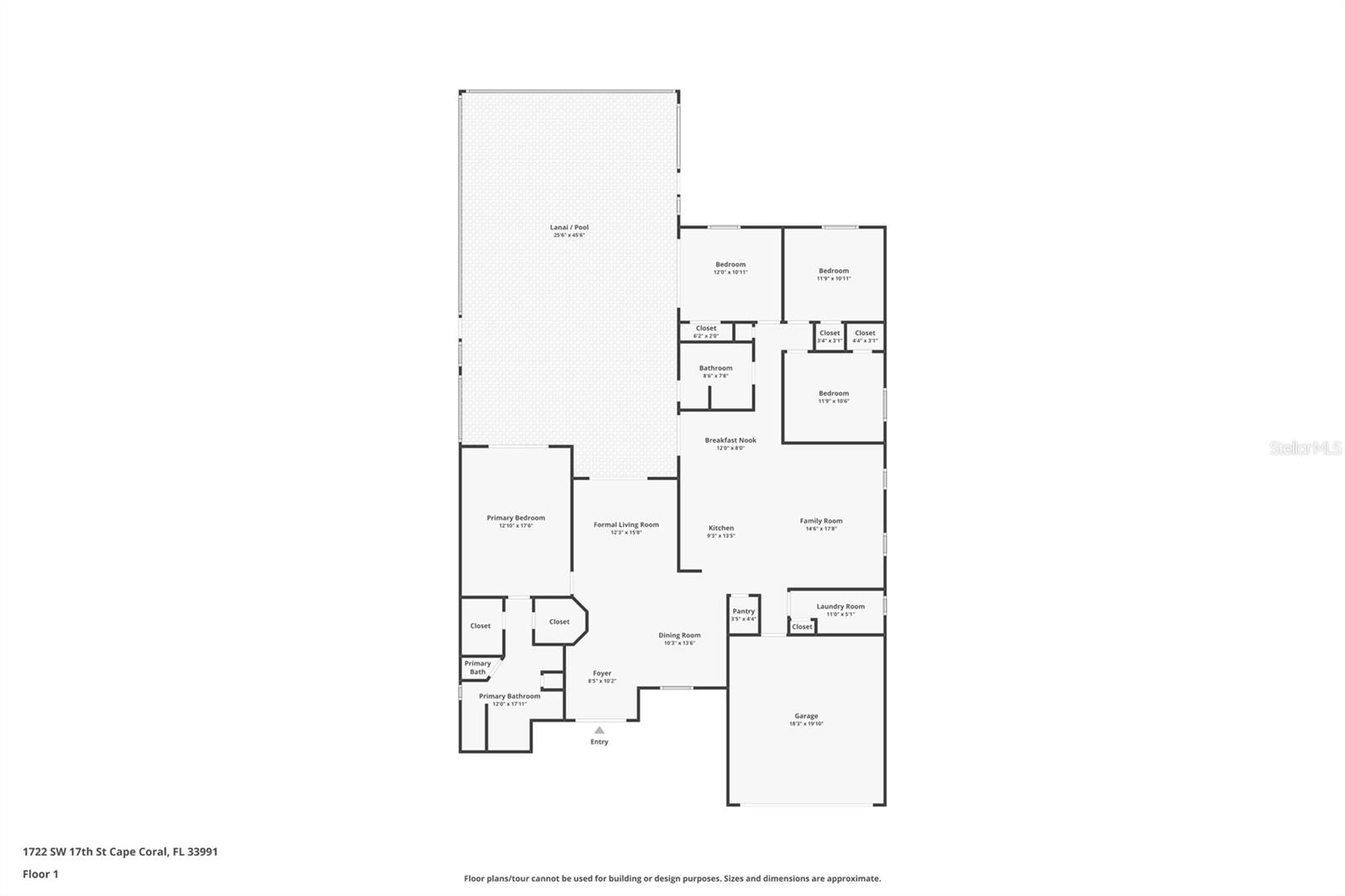 1722 SW 17TH ST, CAPE CORAL, FL, 33991