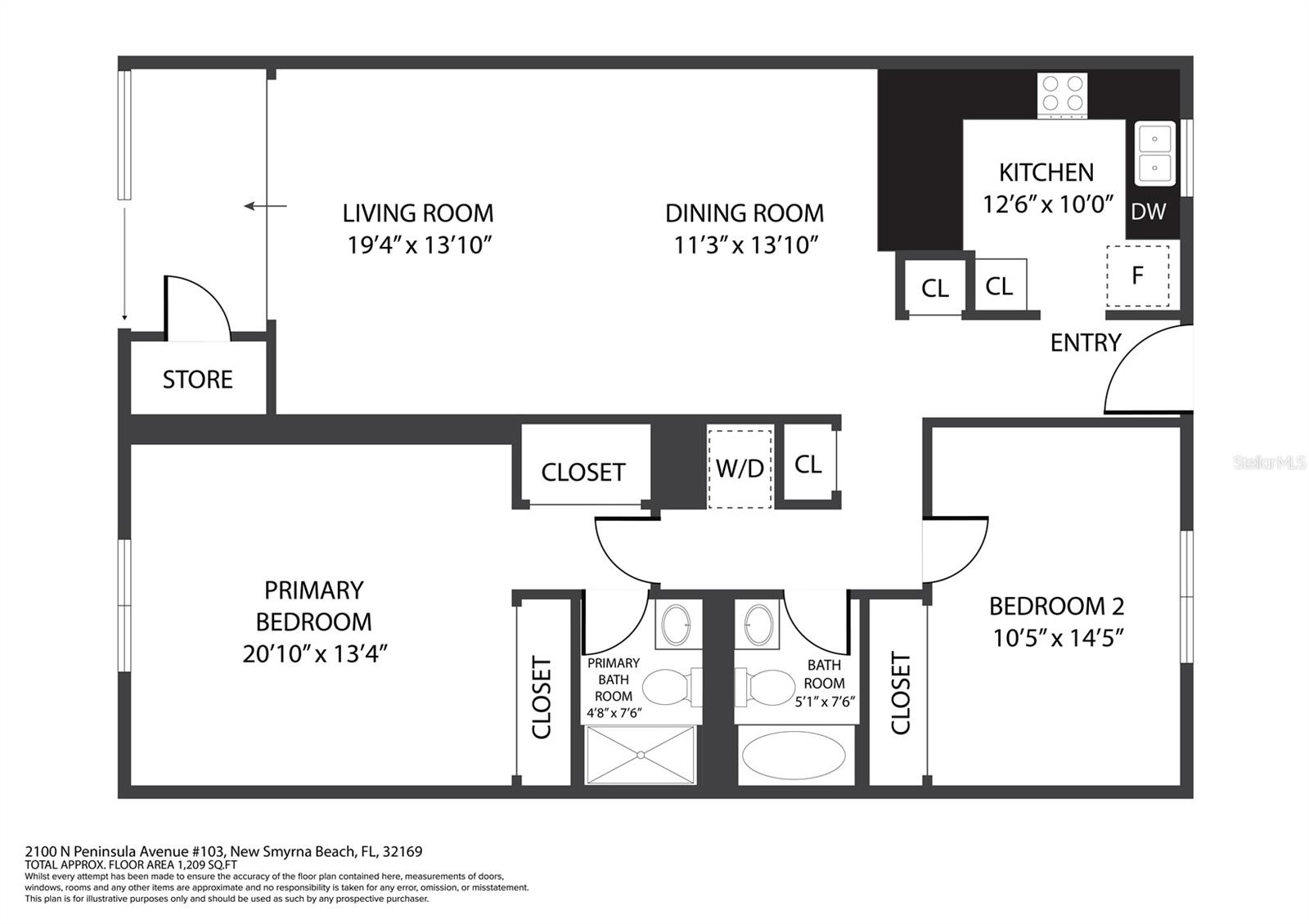 2100 N PENINSULA AVE #1030, NEW SMYRNA BEACH, FL, 32169