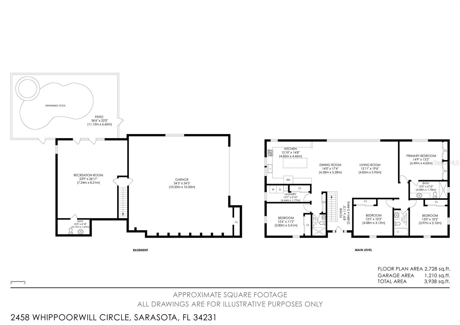 2458 WHIPPOORWILL CIR, SARASOTA, FL, 34231