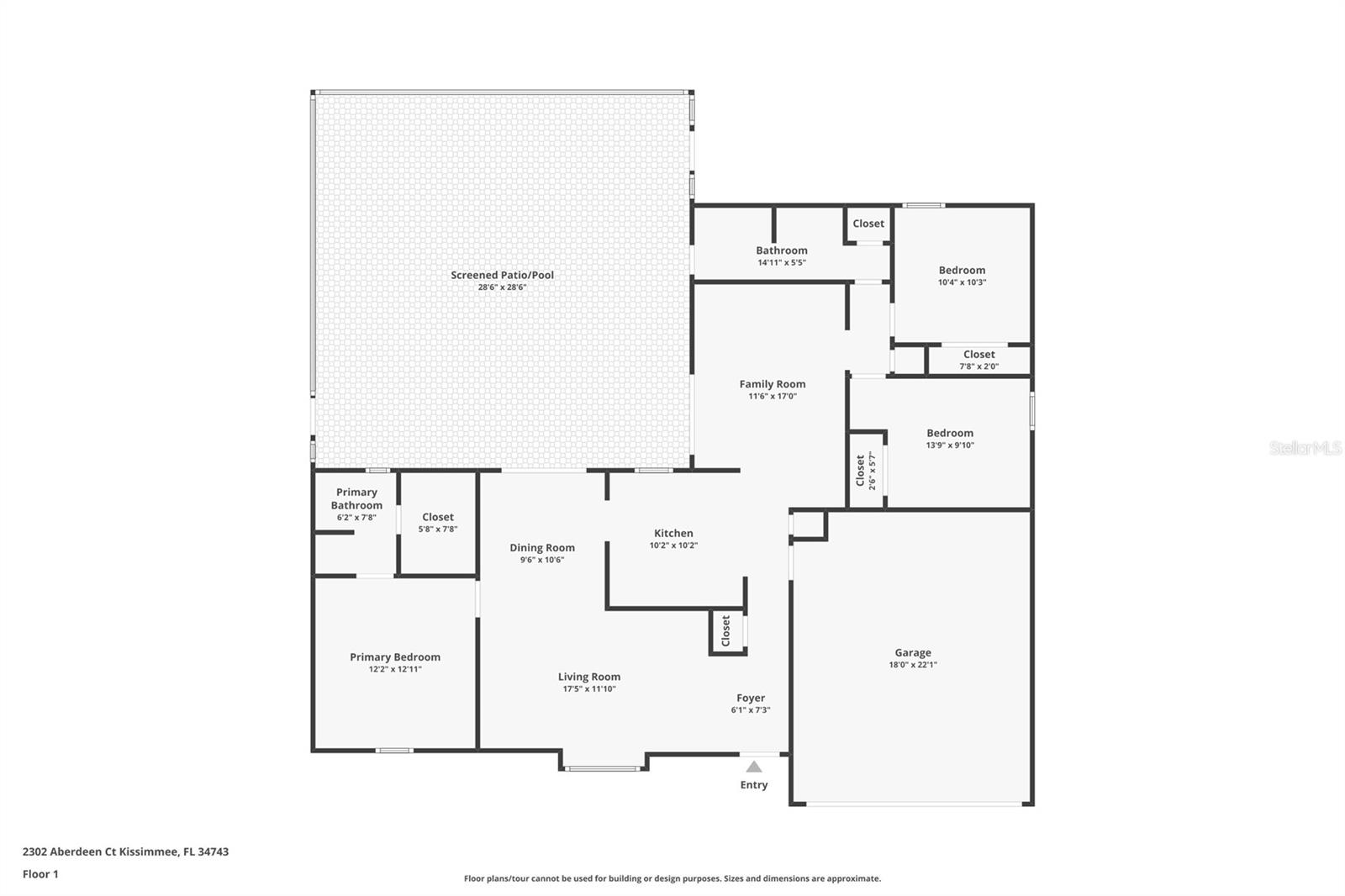 2302 ABERDEEN CT, KISSIMMEE, FL, 34743