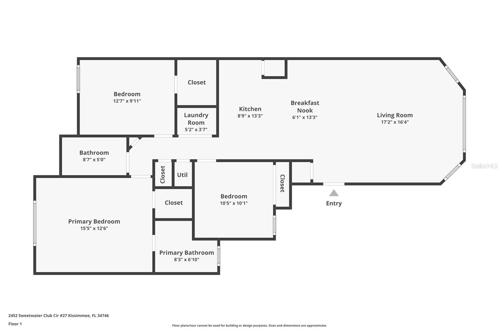 2452 SWEETWATER CLUB CIR #27, KISSIMMEE, FL, 34746