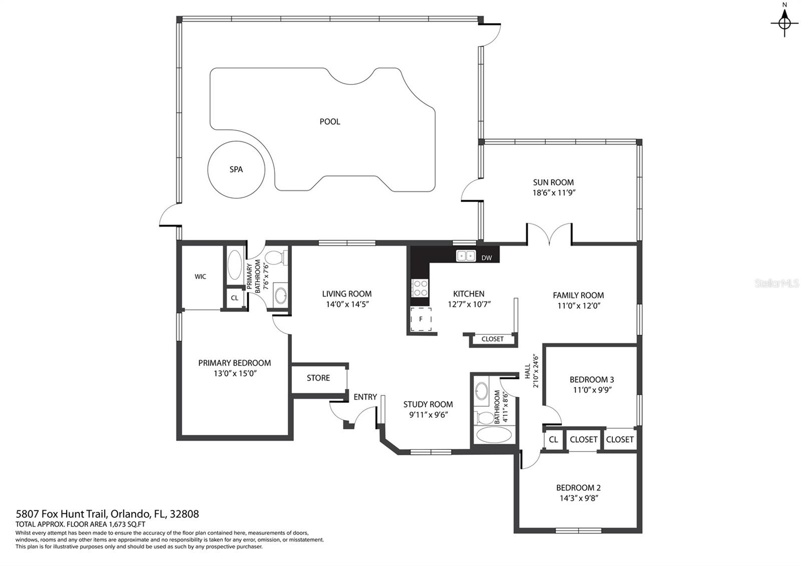 5807 FOX HUNT TRL, ORLANDO, FL, 32808