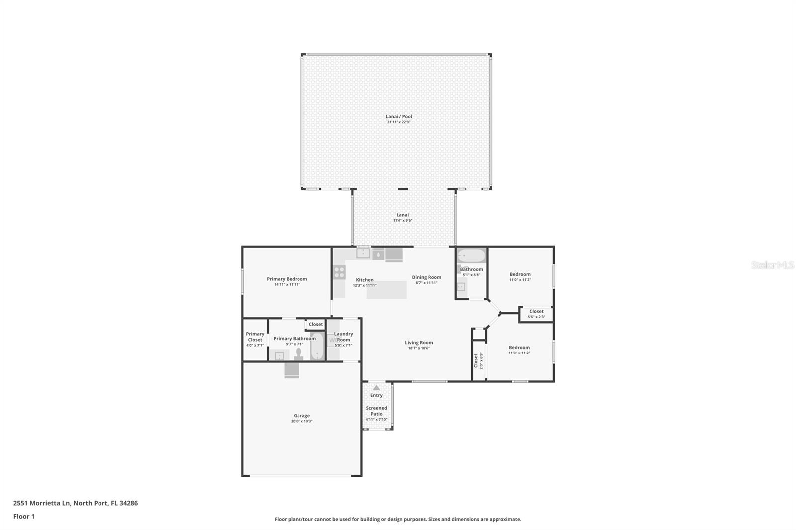 2551 MORRIETTA LN, NORTH PORT, FL, 34286