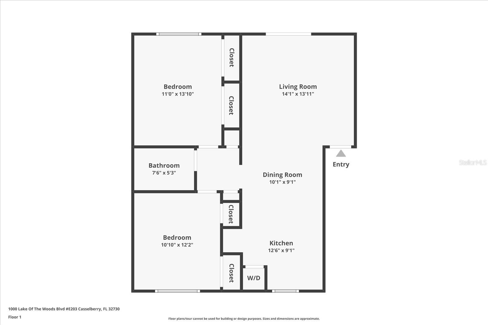 1000 LAKE OF THE WOODS BLVD #203E, CASSELBERRY, FL, 32730