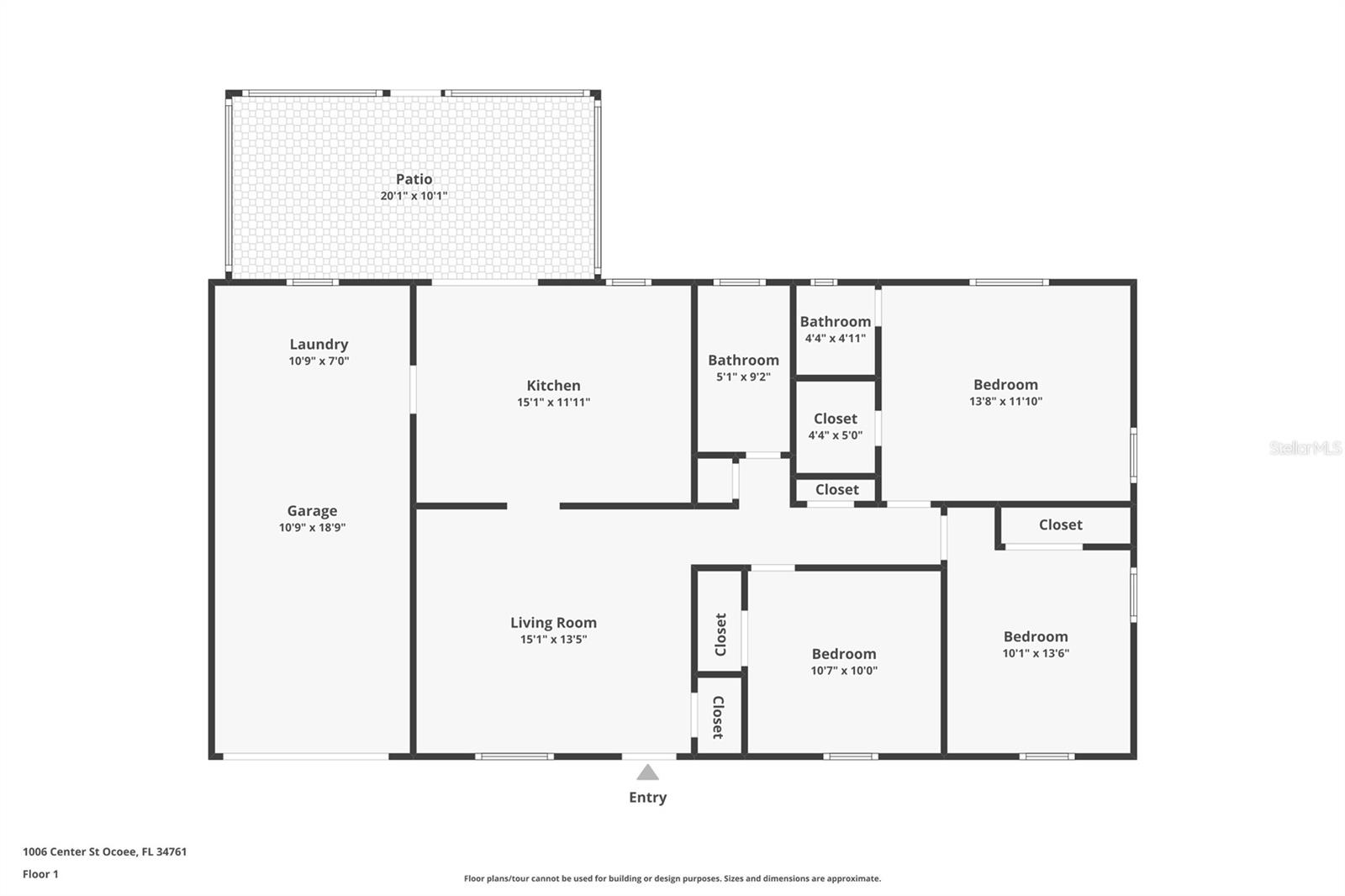 1006 CENTER ST, OCOEE, FL, 34761