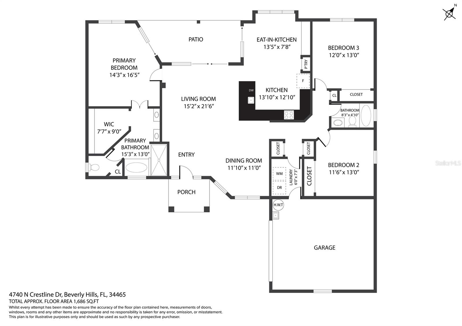 4740 N CRESTLINE DR, BEVERLY HILLS, FL, 34465