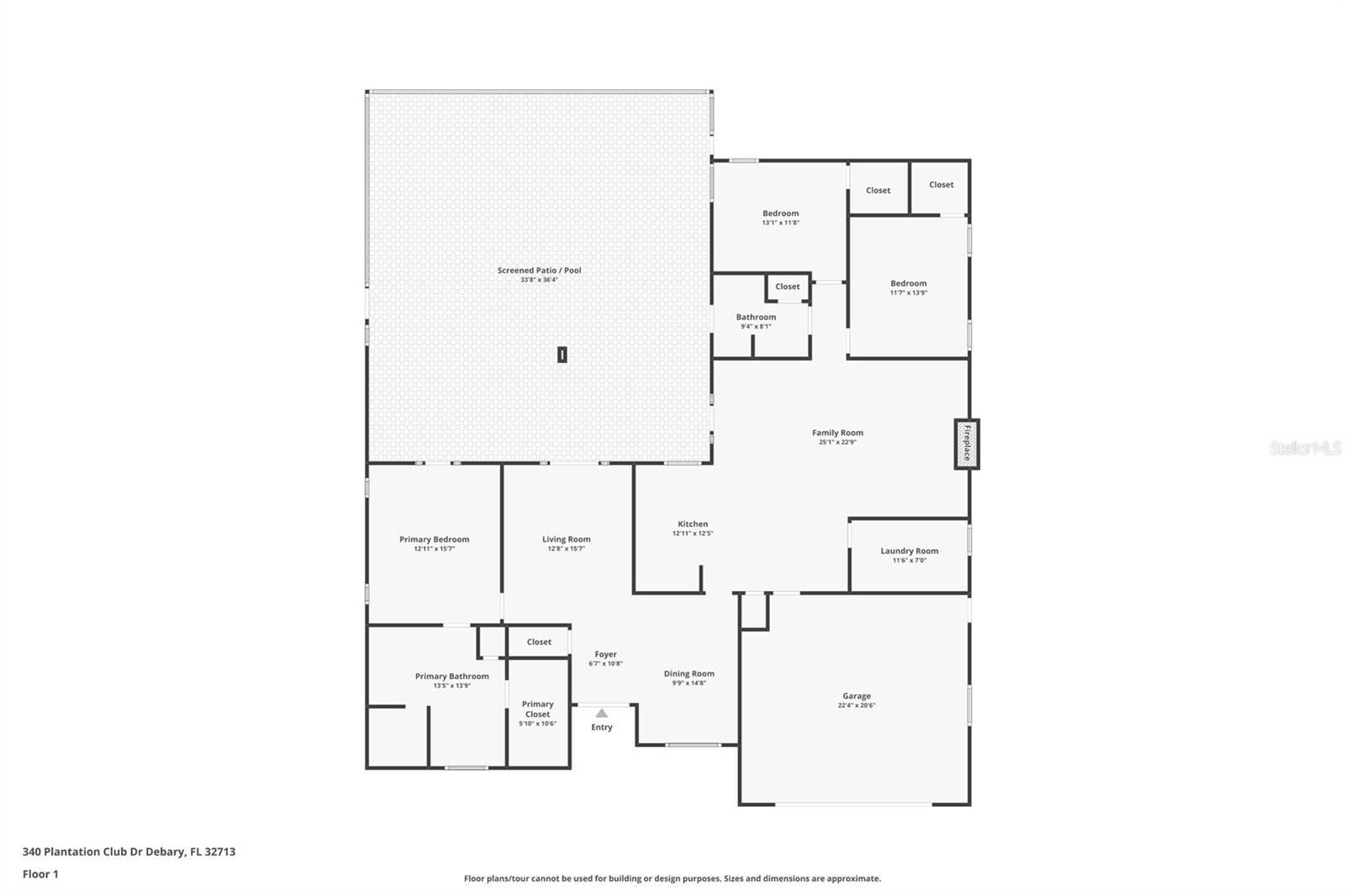 340 PLANTATION CLUB DR, DEBARY, FL, 32713