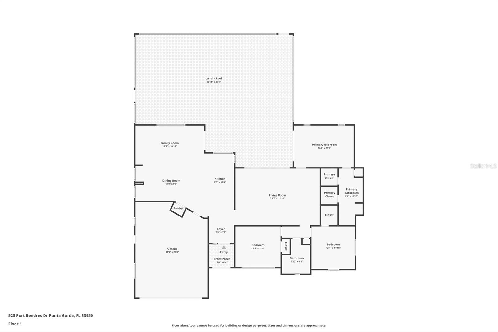 525 PORT BENDRES DR, PUNTA GORDA, FL, 33950