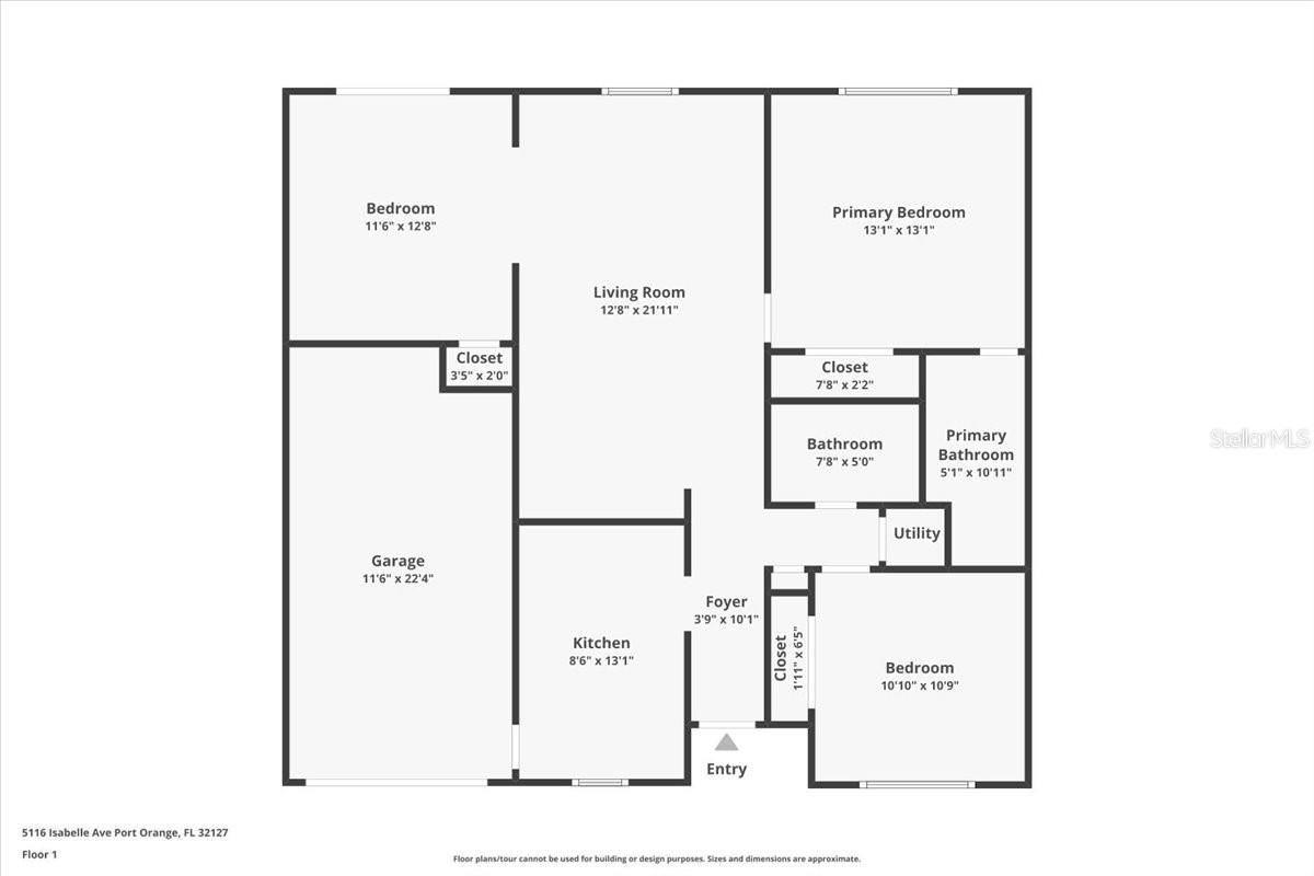5116 ISABELLE AVE, PORT ORANGE, FL, 32127