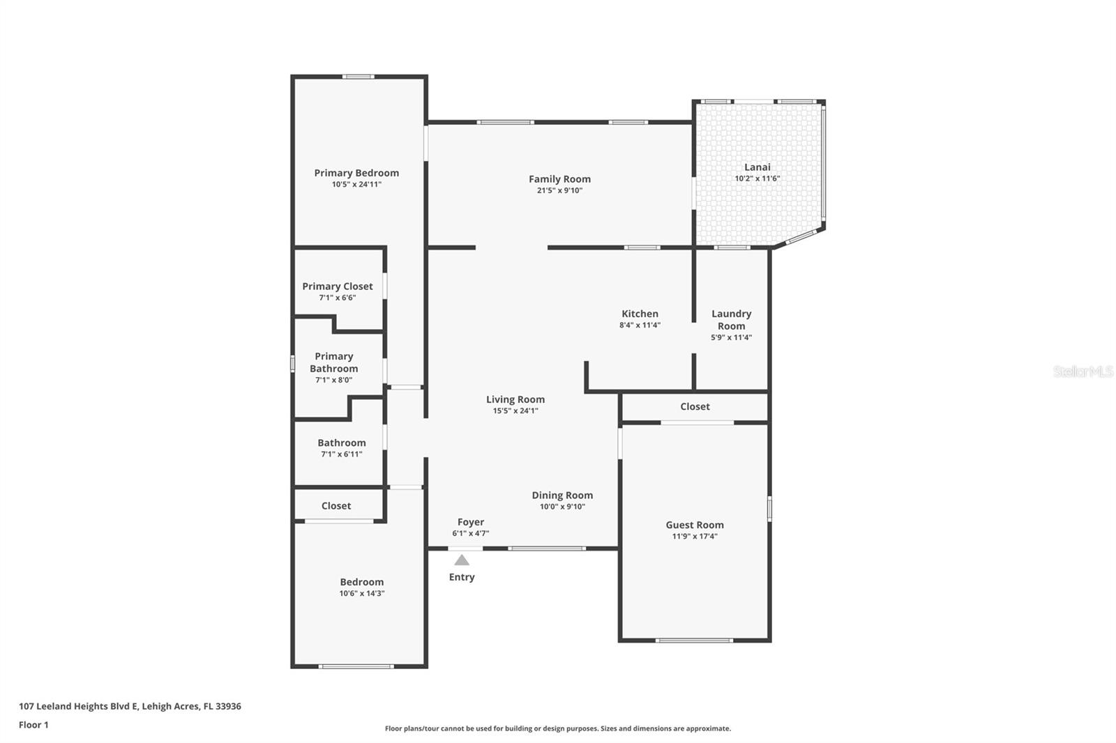 107 LEELAND HEIGHTS BLVD E, LEHIGH ACRES, FL, 33936