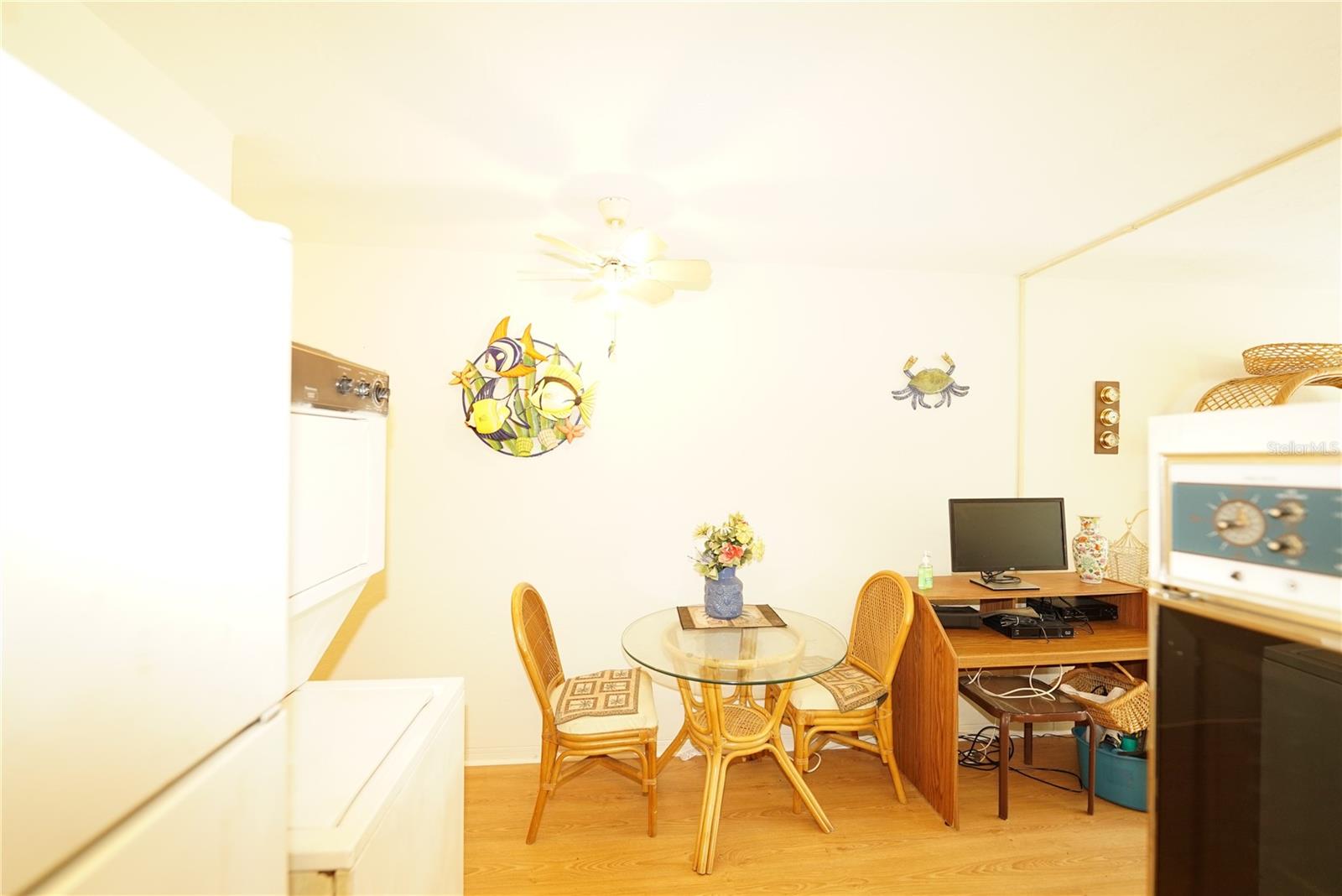 From kitchen to dining area