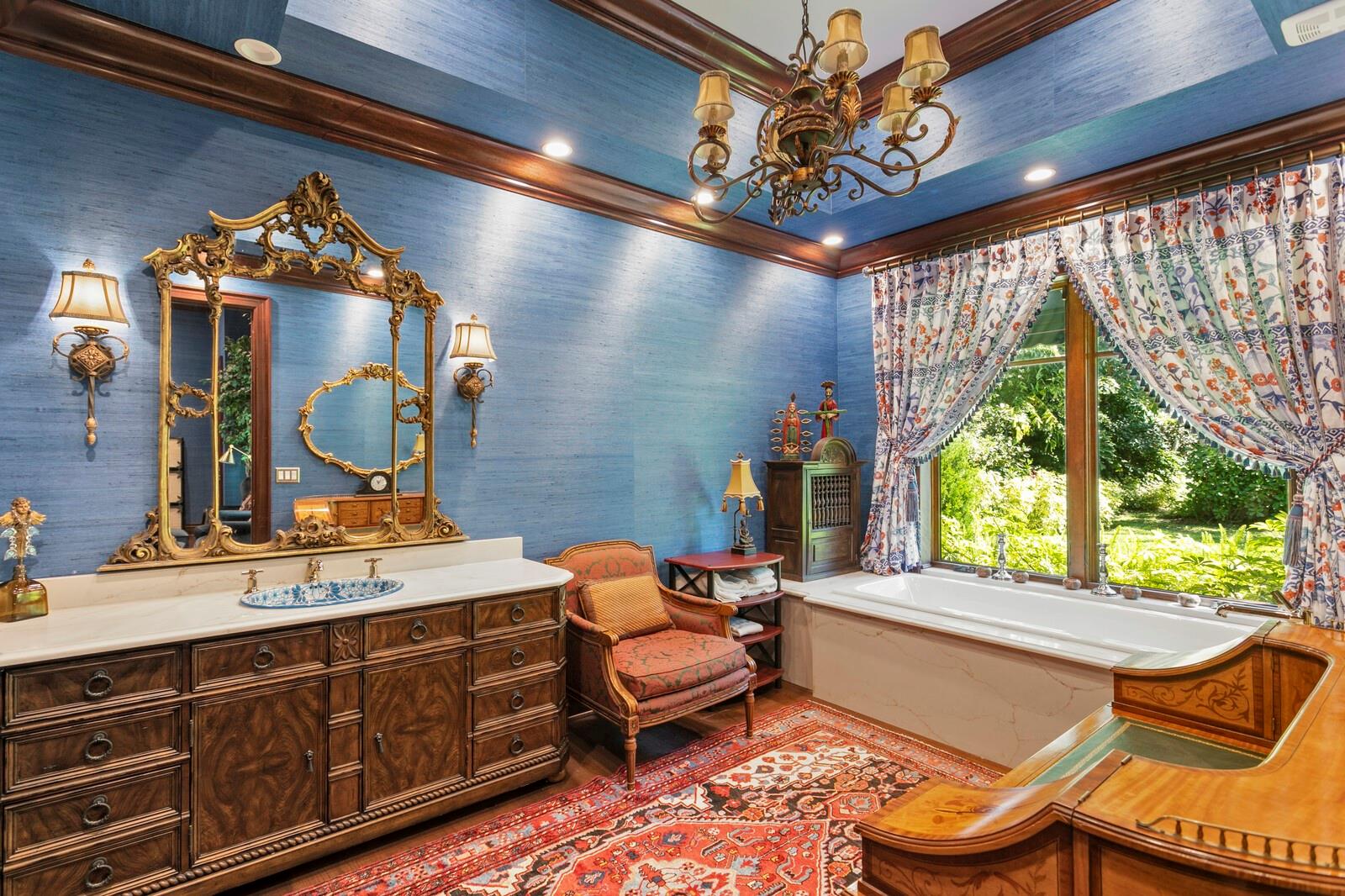 Step into a fairytale as you enter this magnificent bathroom retreat, where elegance meets indulgence.