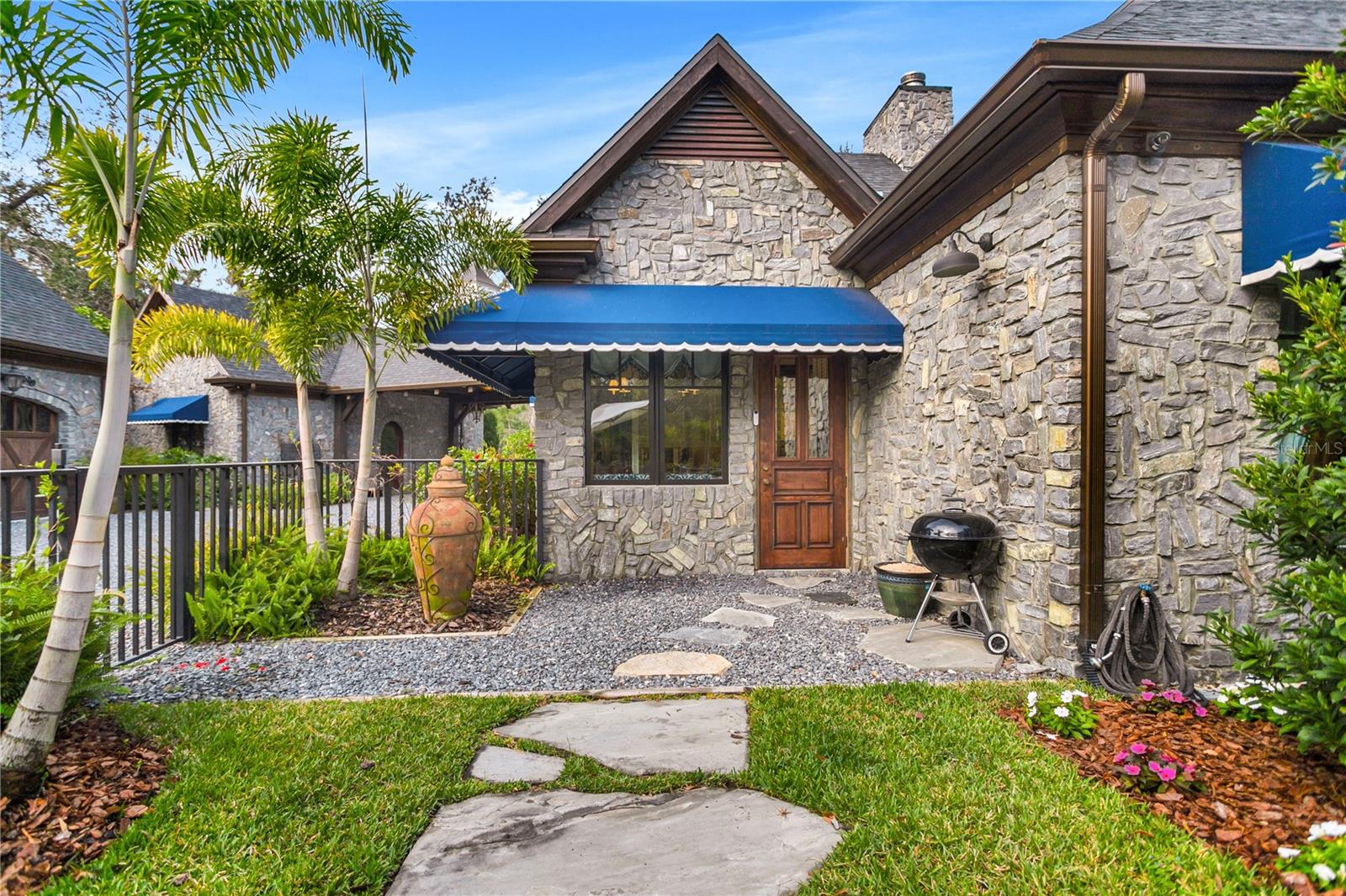 Welcome to your enchanting stone retreat, where the charm of rustic elegance meets modern comfort in delightful harmony.