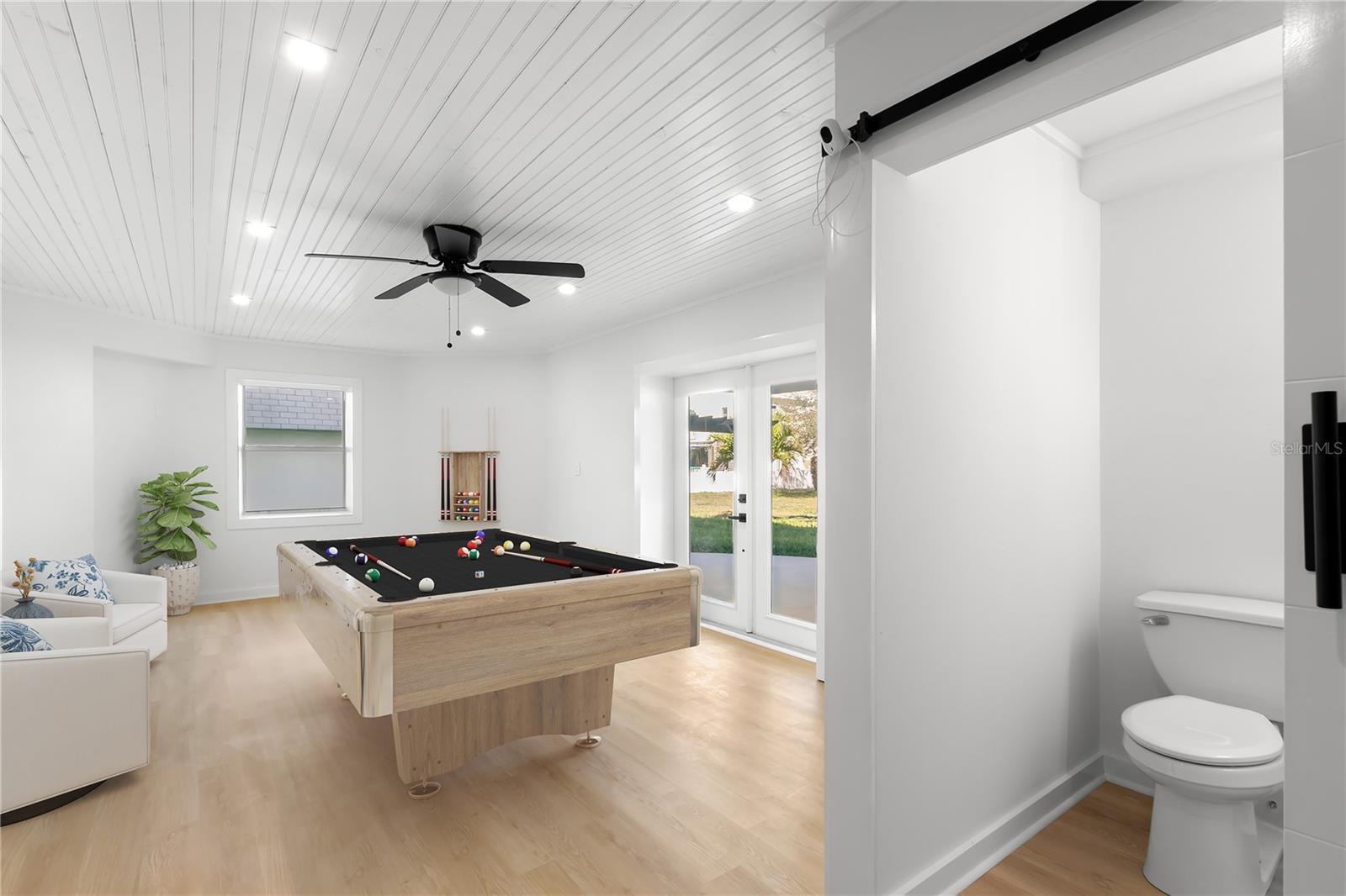 bedroom/game room lower