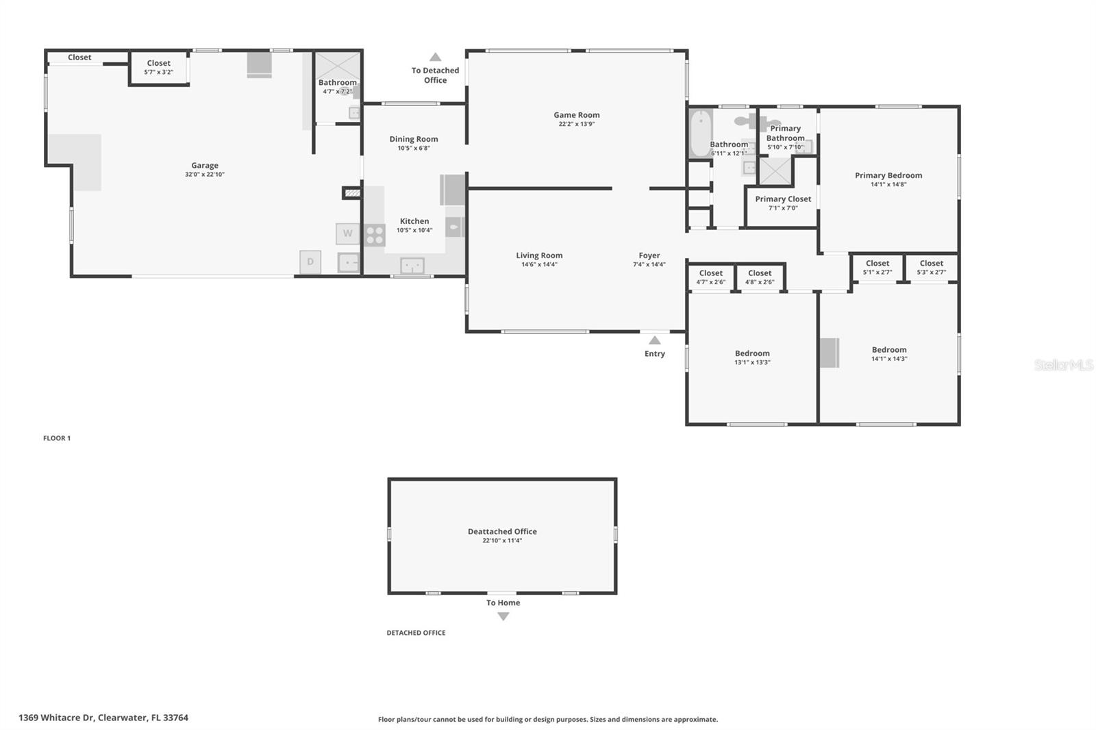 1369 WHITACRE DR, CLEARWATER, FL, 33764