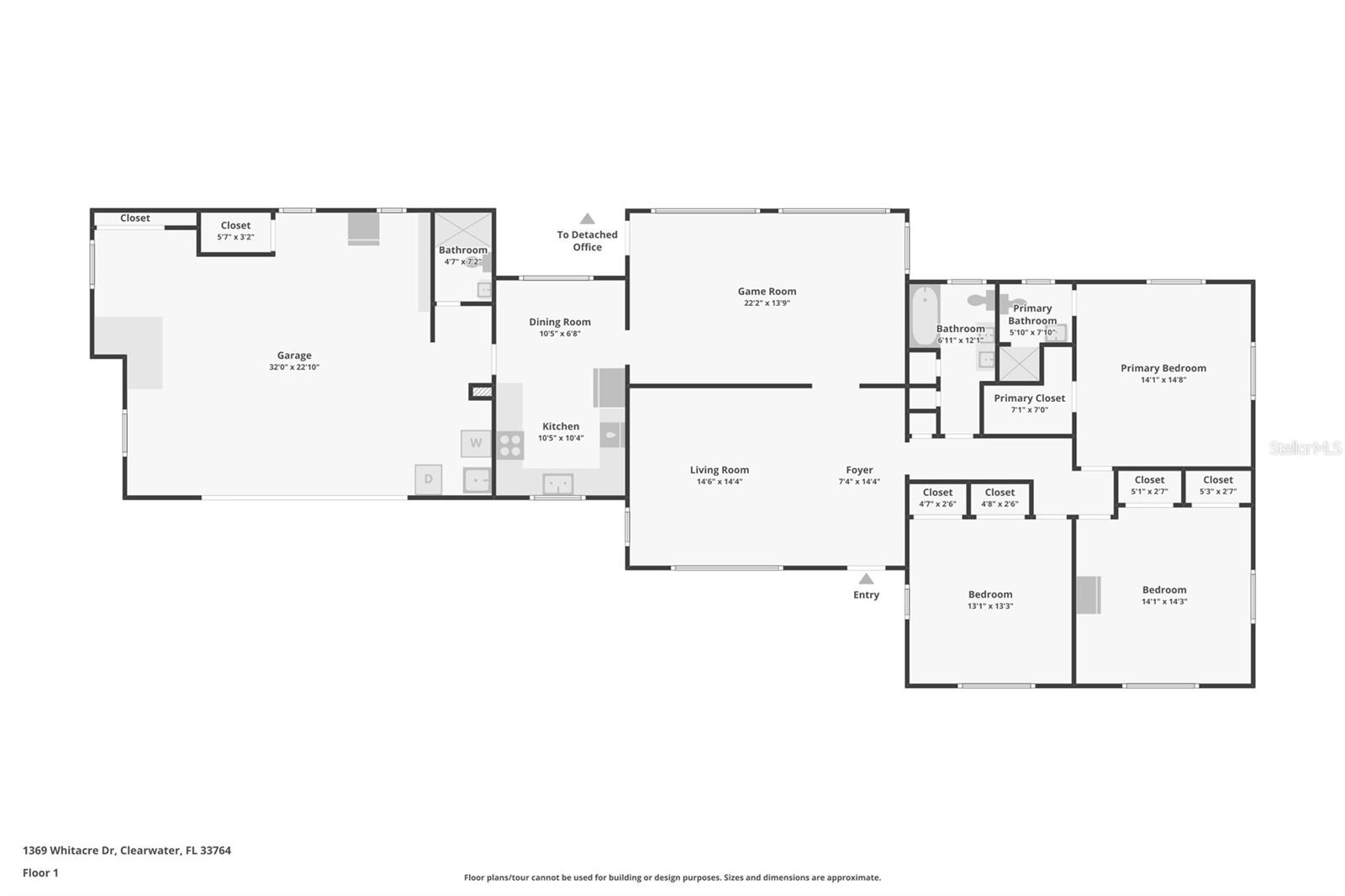 1369 WHITACRE DR, CLEARWATER, FL, 33764