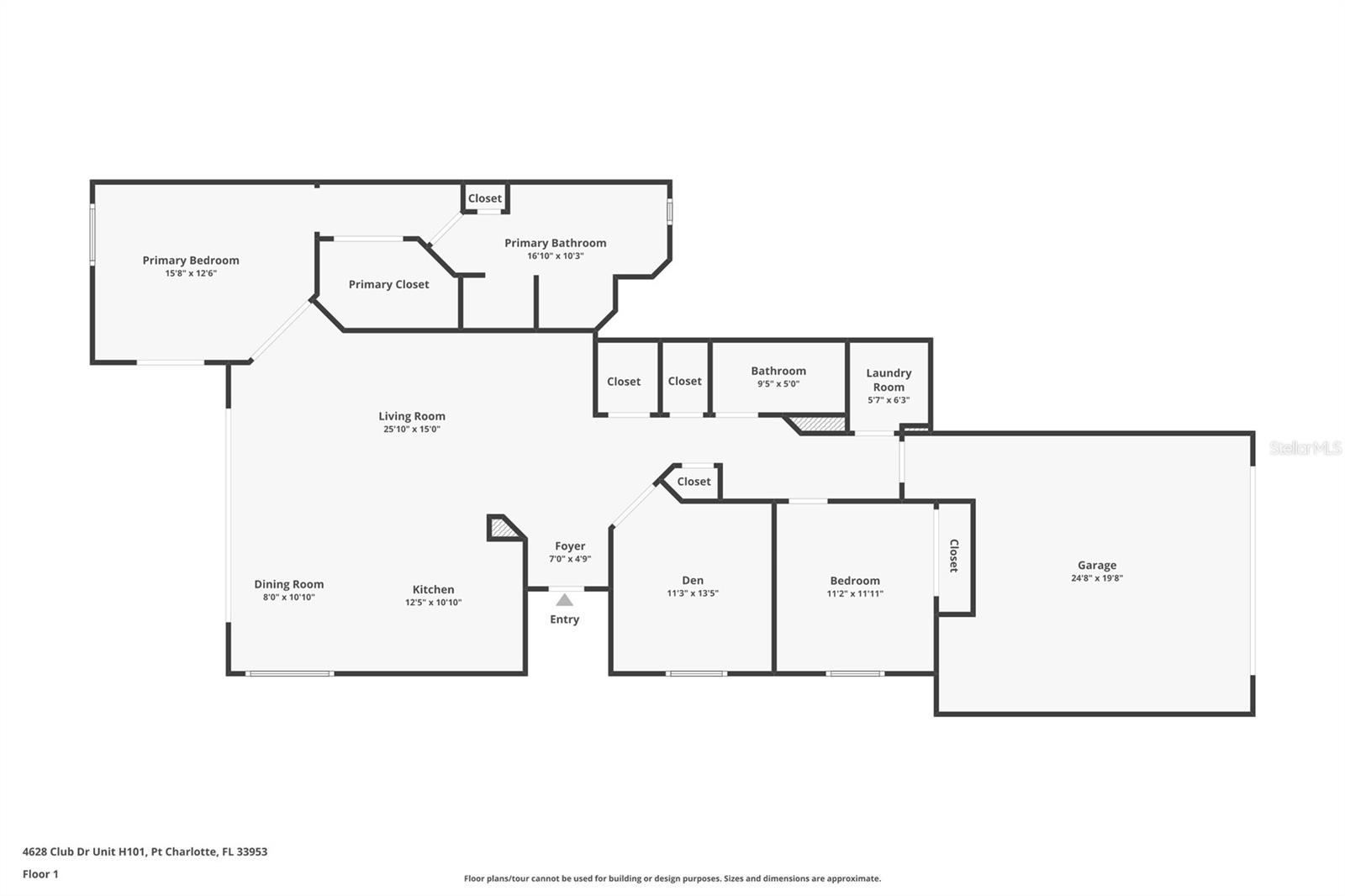 4628 CLUB DR #H101, PORT CHARLOTTE, FL, 33953