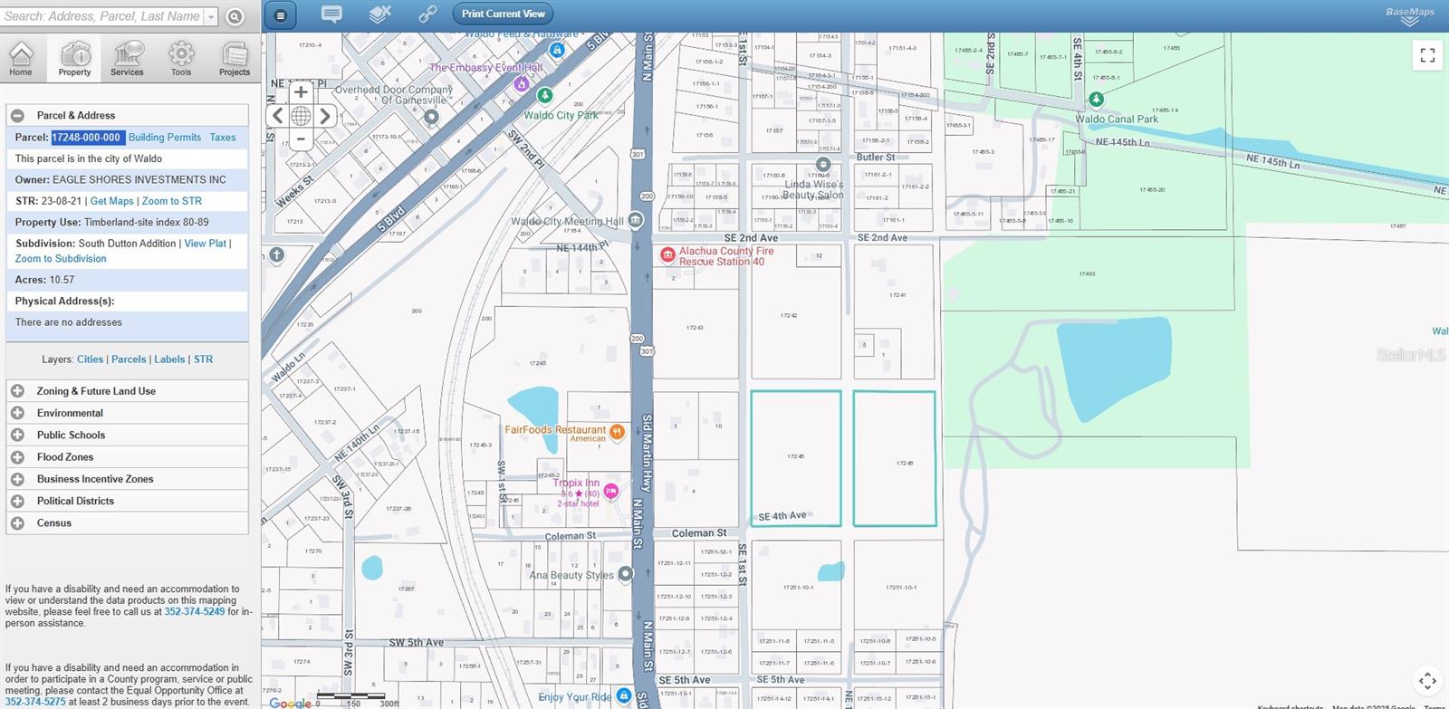 US-301, WALDO, FL, 32694