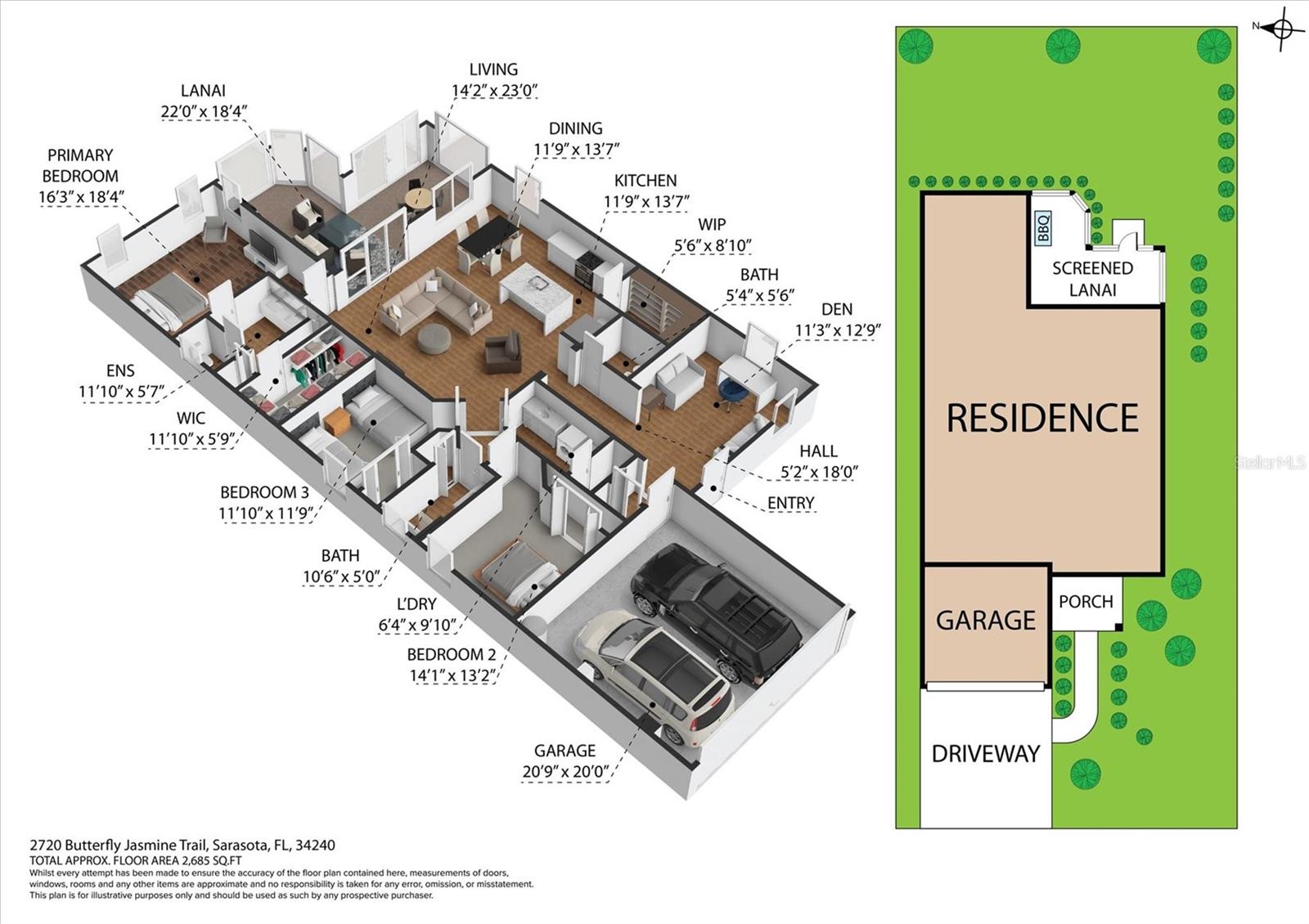 2720 BUTTERFLY JASMINE TRL, SARASOTA, FL, 34240