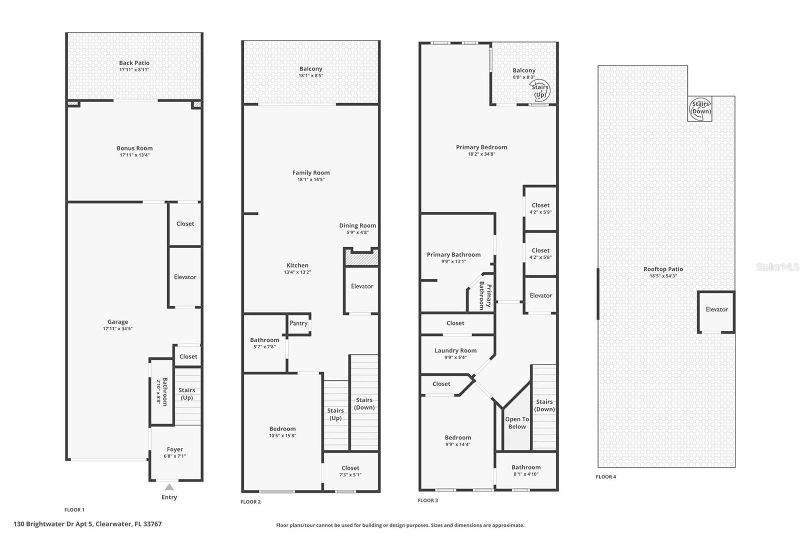 130 BRIGHTWATER DR #5, CLEARWATER BEACH, FL, 33767
