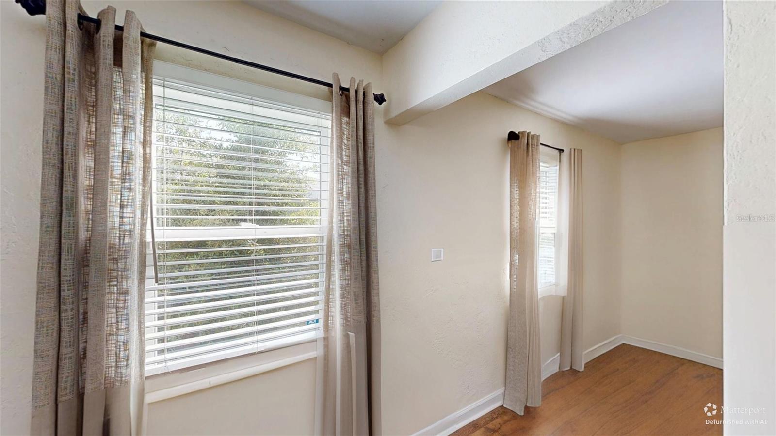 Living Room to Kitchen - Virtually De-furnished