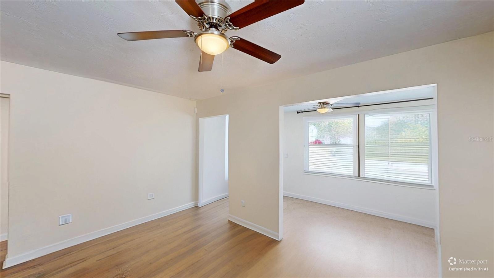 Living Room toward Office/Dining Room - Virtually De-furnished